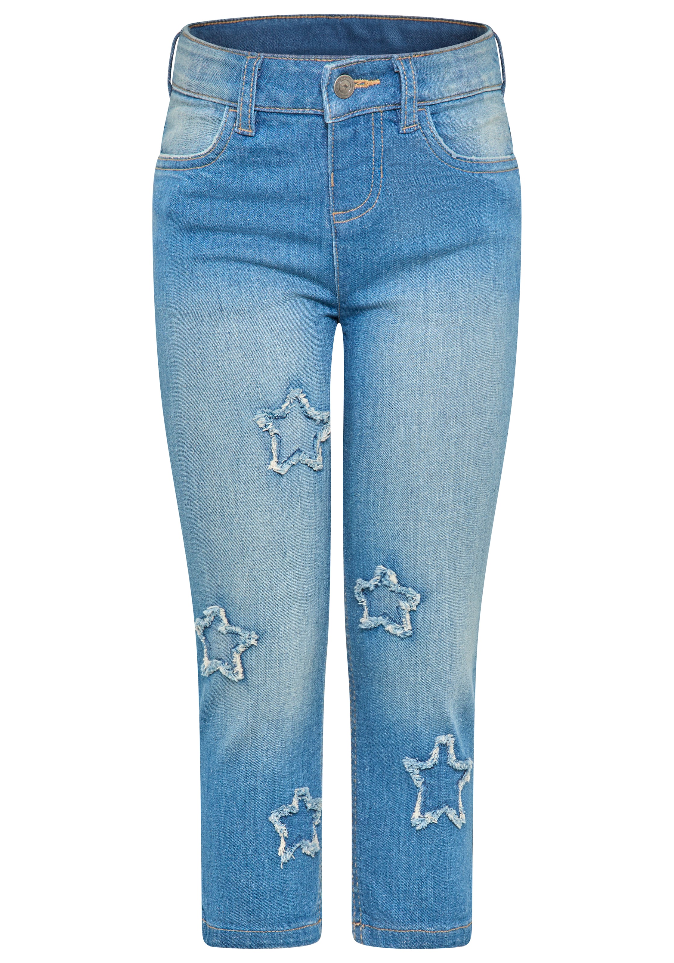 KangaROOS Stretch-Jeans »Stretchjeans mit Applikation«, Jeans mit süßen Sternen-Aufnähern