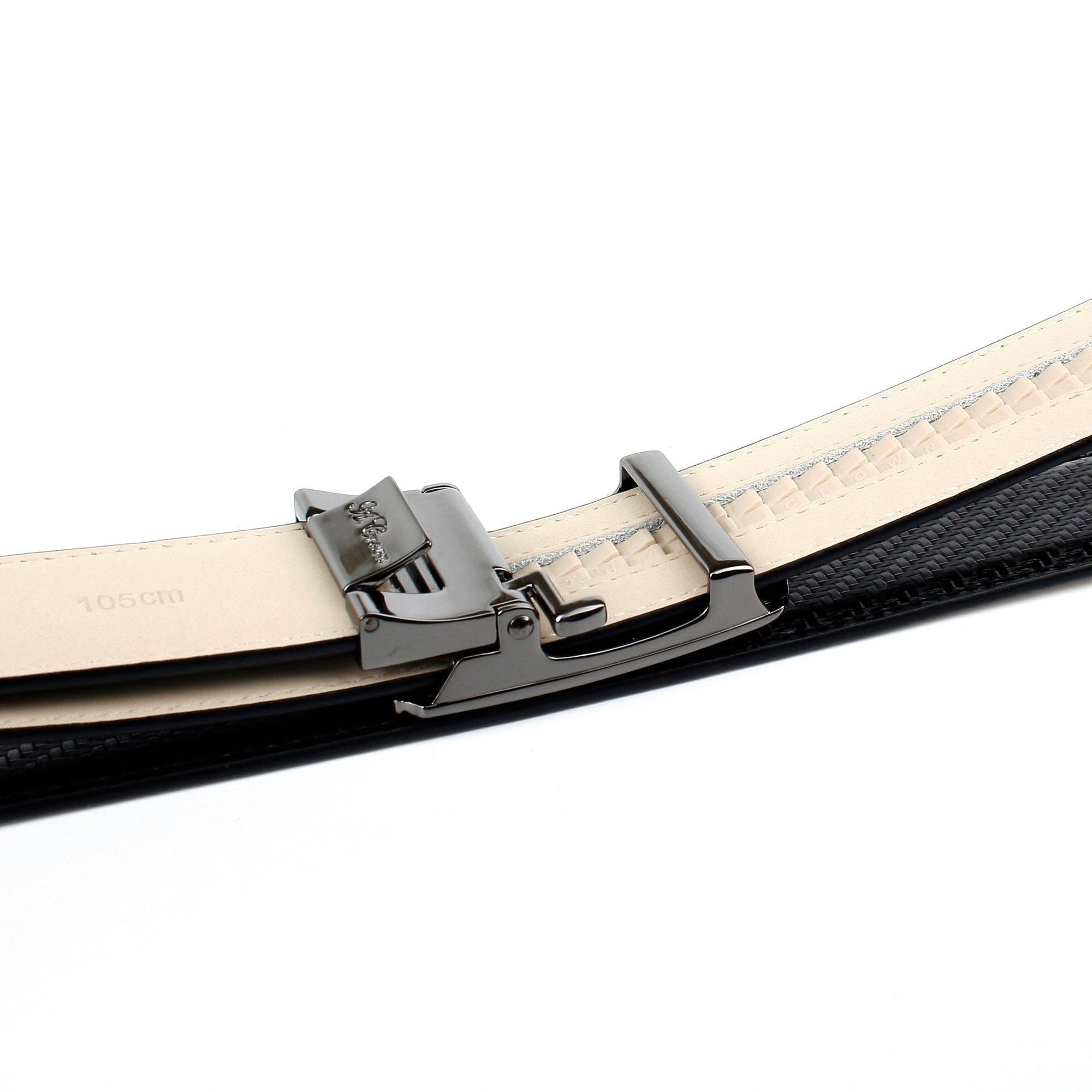 Anthoni Crown Eleganter Bicolor kaufen mit online Ledergürtel, Business-Gürtel Metallschließe in