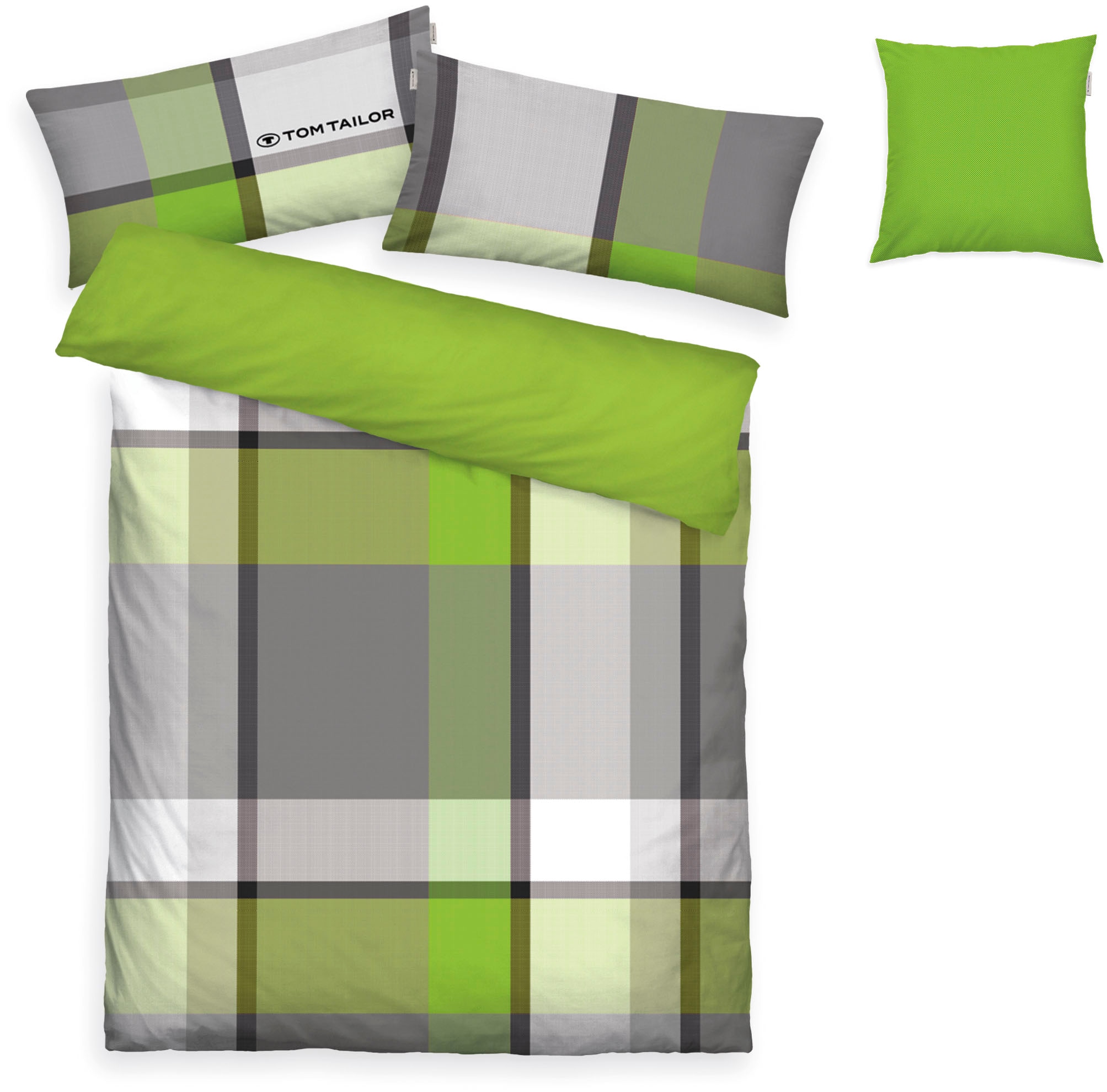 TOM TAILOR HOME Bettwäsche »Lenny in Gr. 135x200 oder 155x220 cm«, mit GRATIS-Zugabe: Kissenhülle