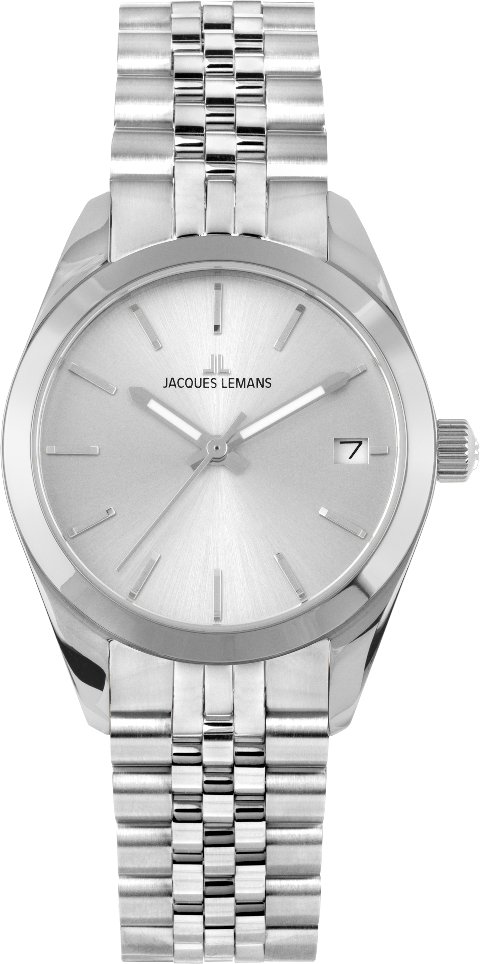Jacques Lemans Quarzuhr »Derby« Armbanduhr, Damenuhr, Edelstahlarmband, analog, Tag