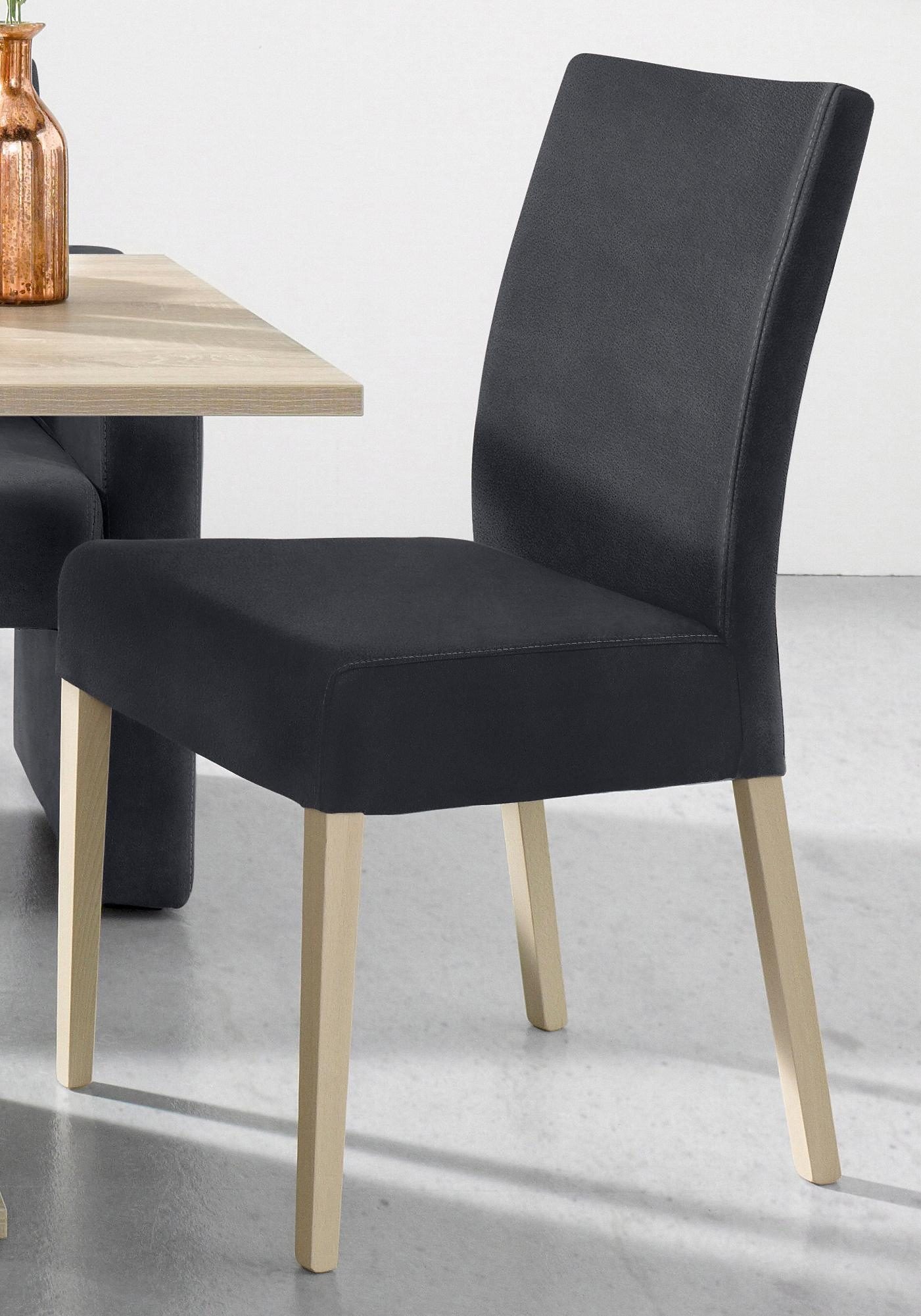 Home affaire 4-Fußstuhl »Umag« (Set) 2 Stk.Sitz und Rücken gepolstert günstig online kaufen