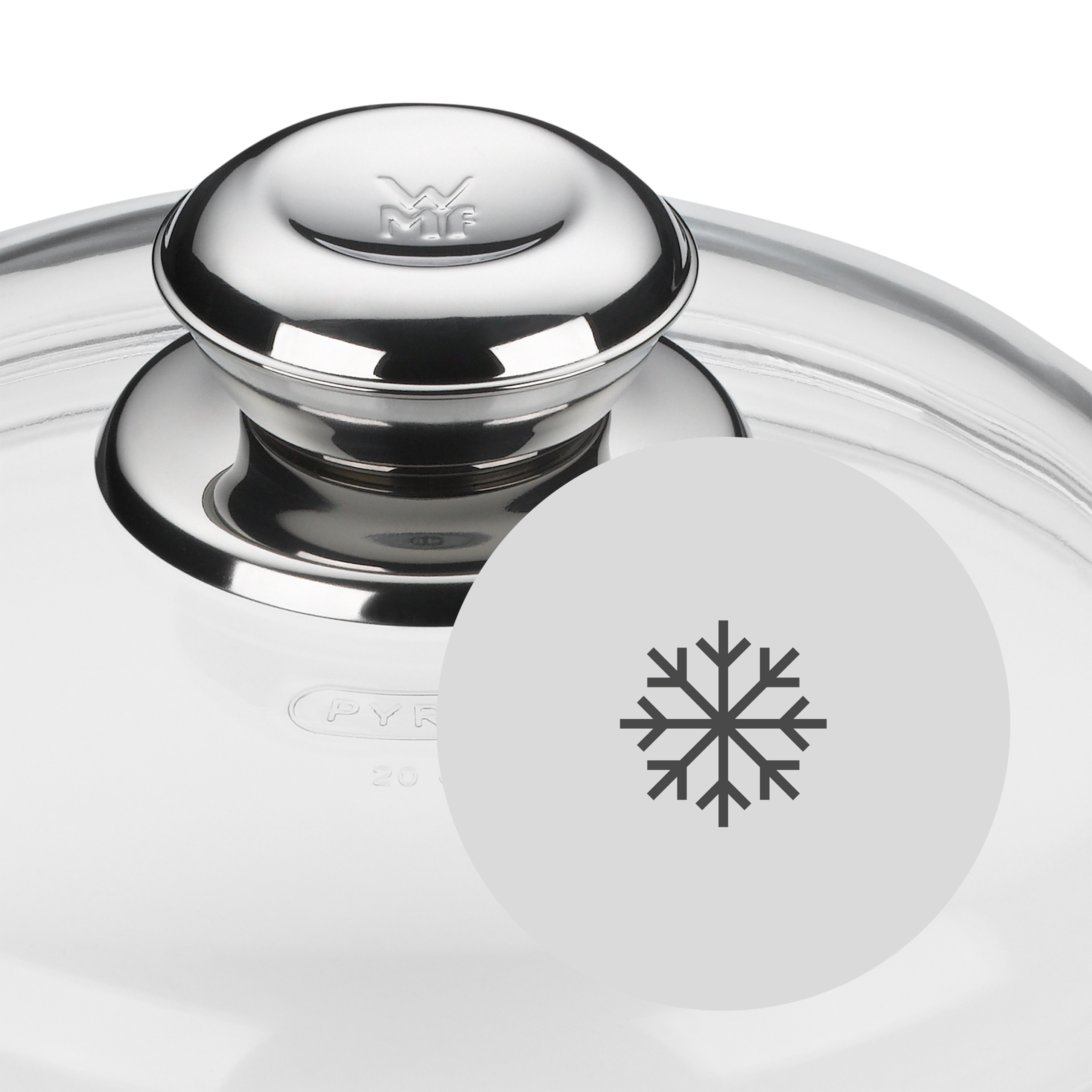 WMF Deckel passend für 28 cm Pfannen, Borosilikatglas, robust, stoßsicher