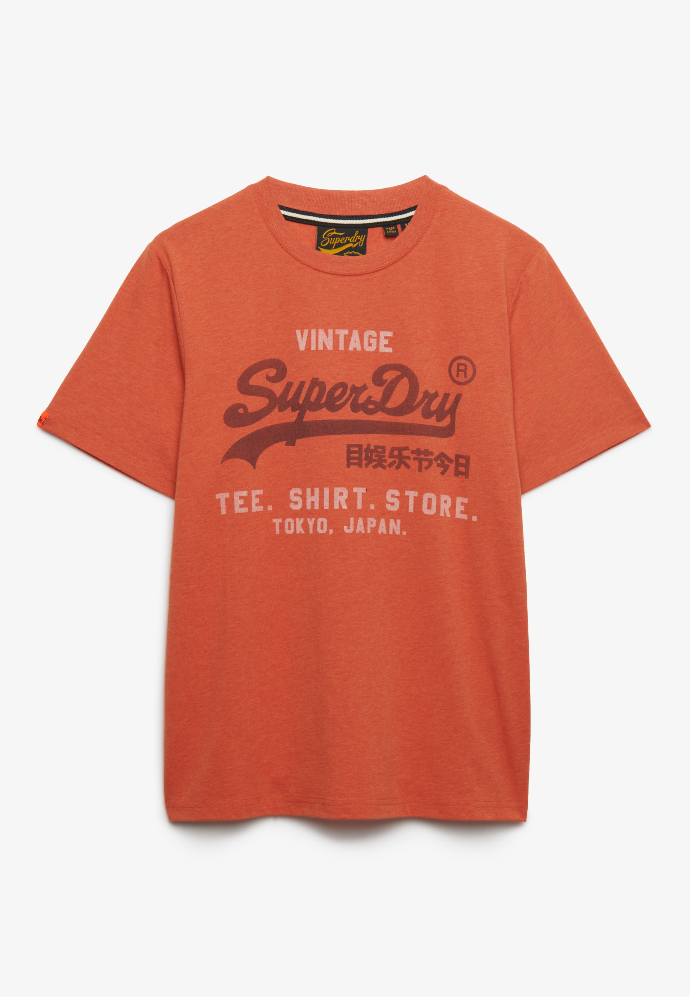 Superdry Rundhalsshirt »VL HERITAGE RELAXED TEE« Baumwollmischung, relaxed fit