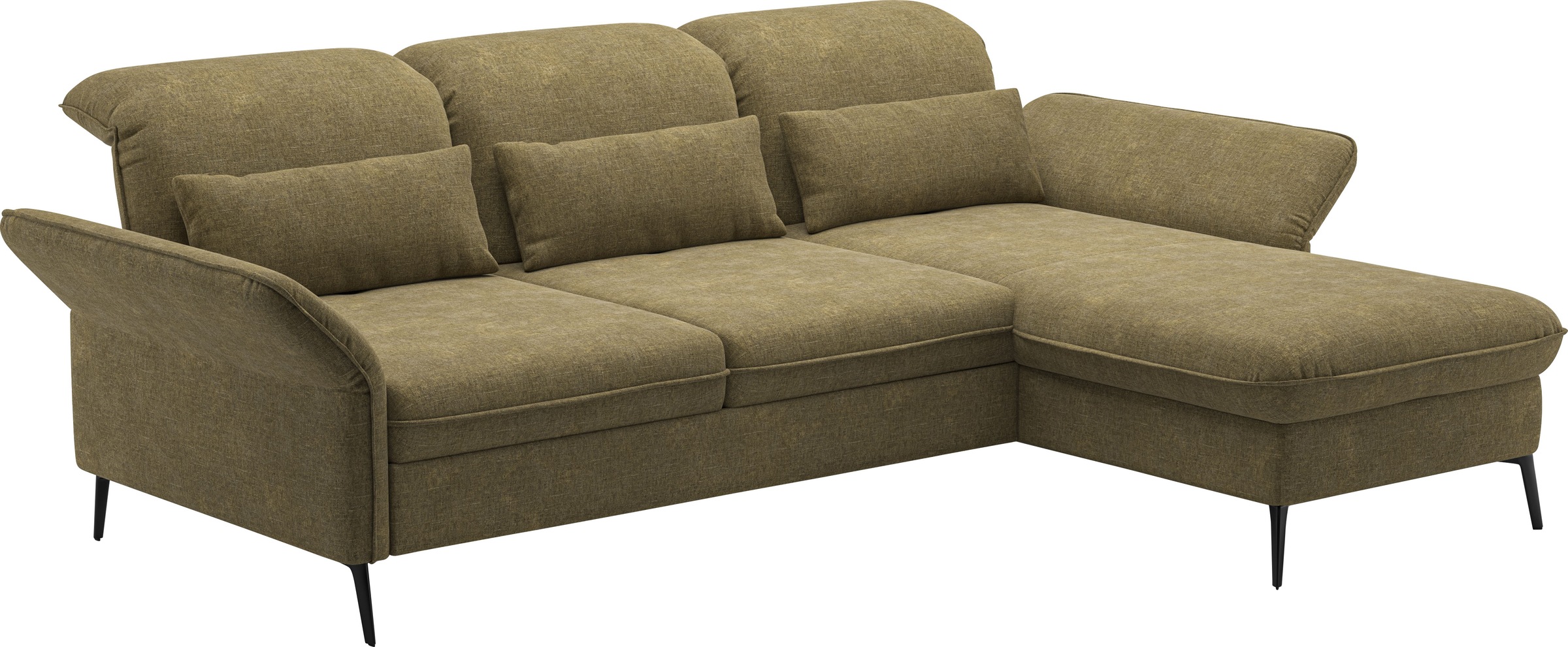 sit&more Ecksofa »Emely, inkl. Sitztiefenverstellung«, wahlweise mit Bettfunktion,Bettkasten,Kopf- & Armteilverstellung