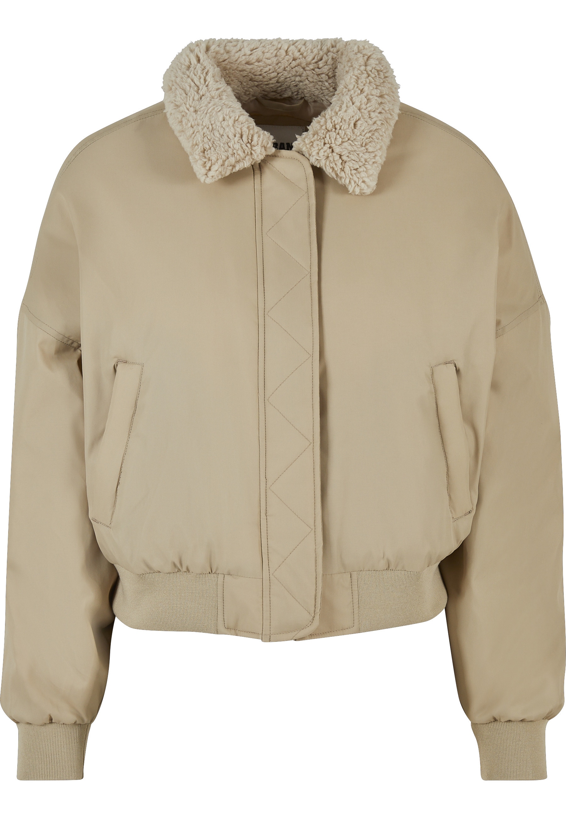 URBAN CLASSICS Winterjacke »Urban Classics Damen Ladies Pilot Bomber Jacket« 1 Stk. tlg. ohne Kapuze
