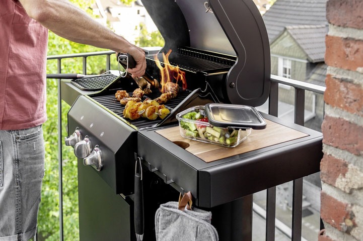 WENKO Grillzange »BBQ«, aus rostfreiem Edelstahl und TPR-Kunststoff