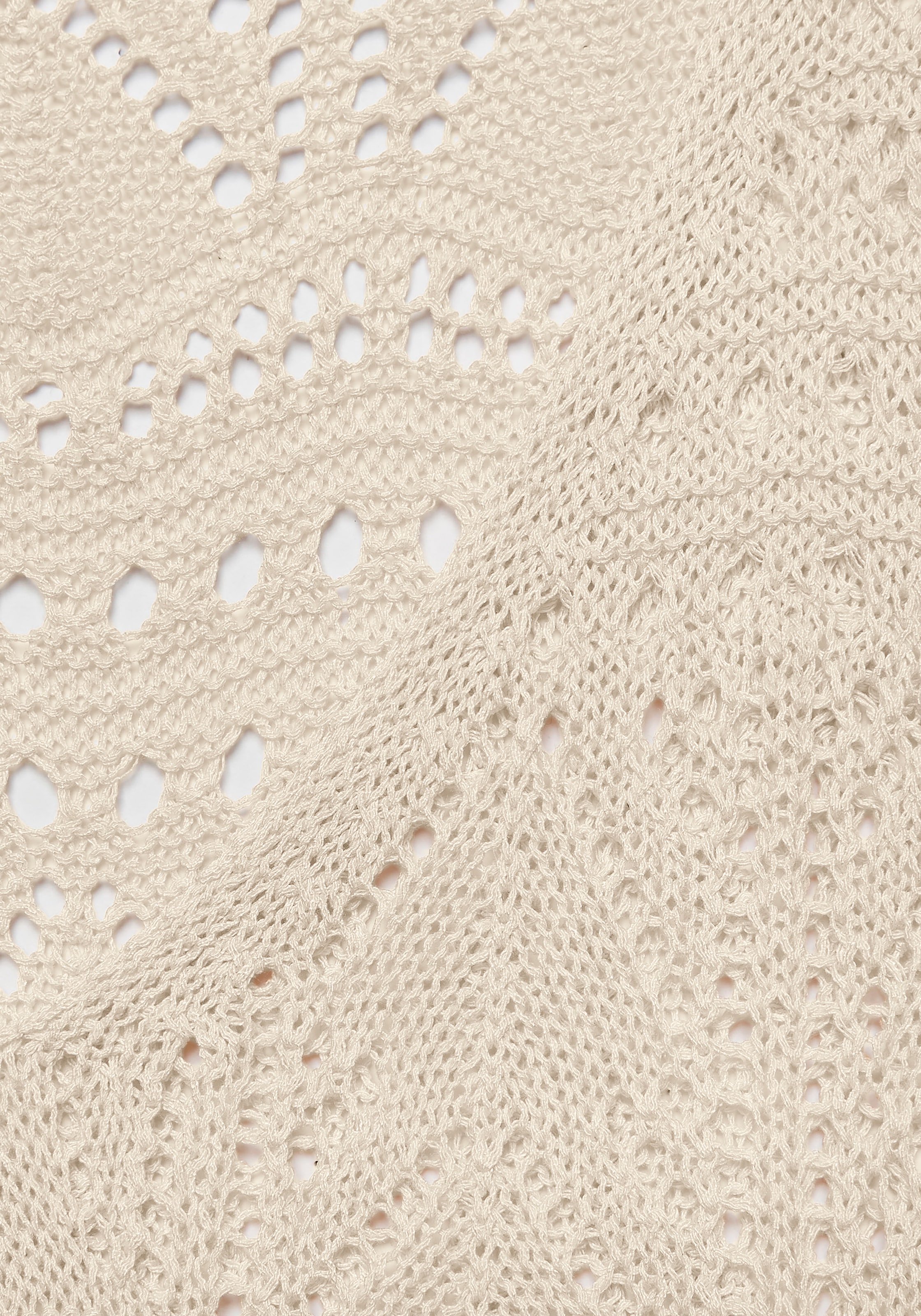 s.Oliver Strickkleid, mit Ajourmuster, leicht transparentes Strandkleid