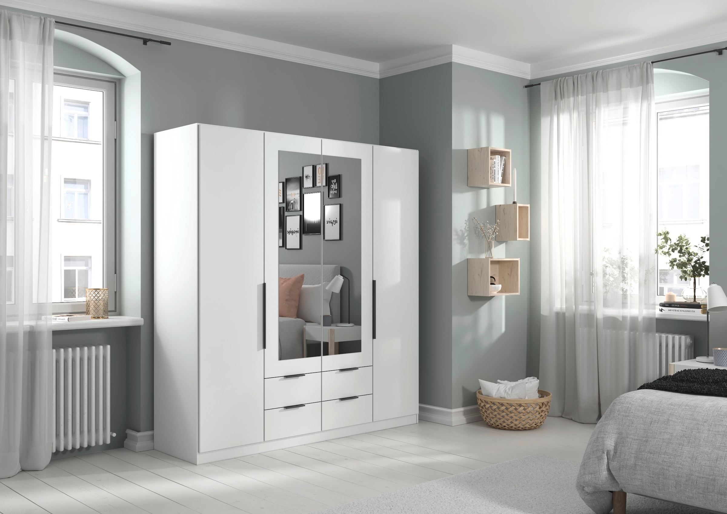rauch Drehtürenschrank »Kleiderschrank Schrank Garderobe KREFELD optional m günstig online kaufen