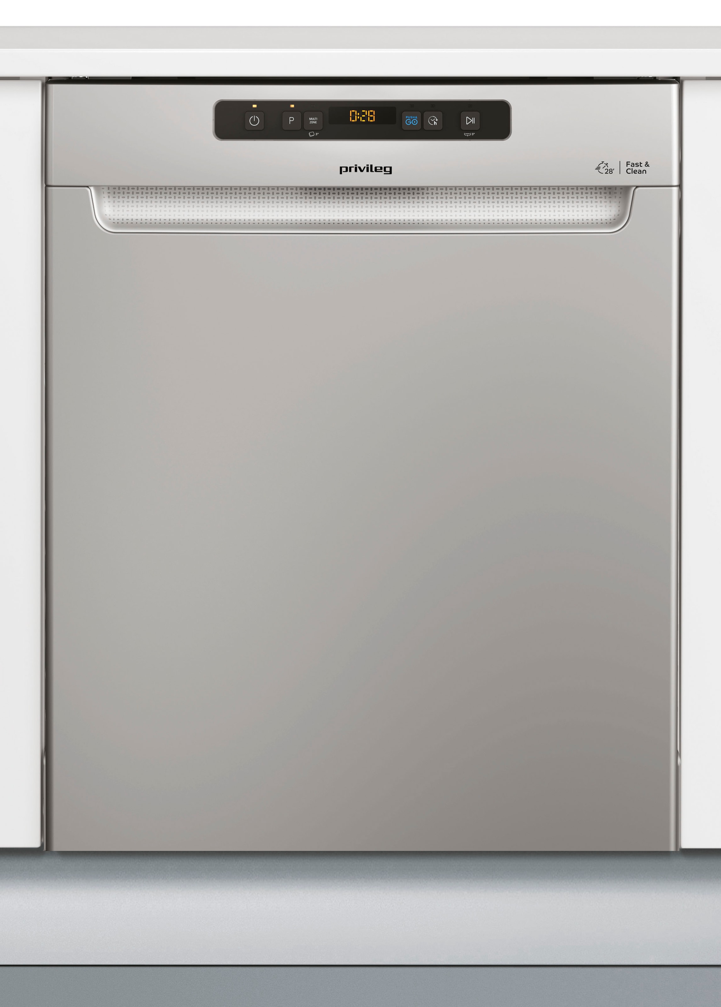 Privileg Unterbaugeschirrspüler »P0U ECO D551 S«, 14 Maßgedecke