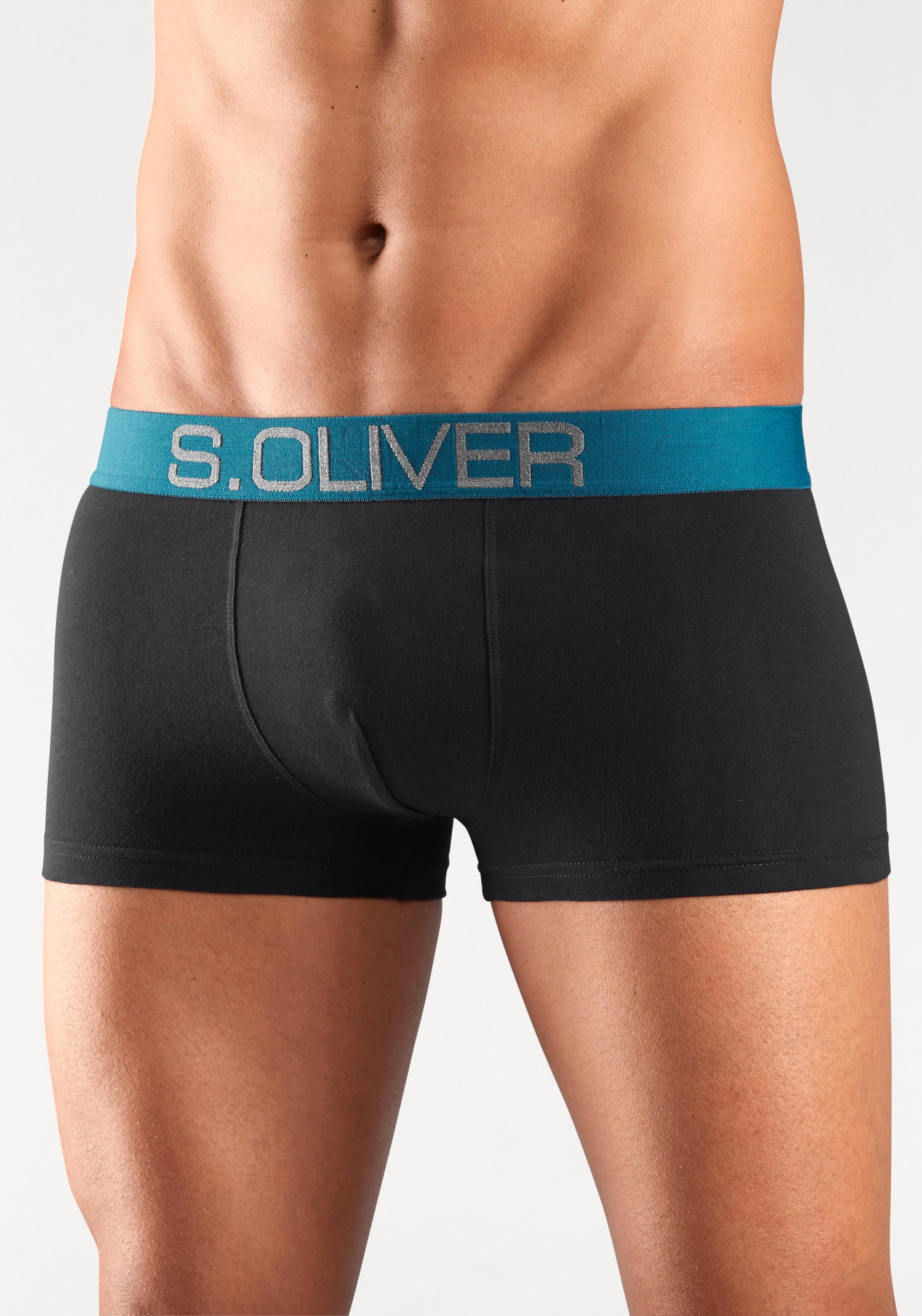 s.Oliver Hipster, (Packung, 4 St.), Boxershorts für Herren aus Baumwoll-Mix