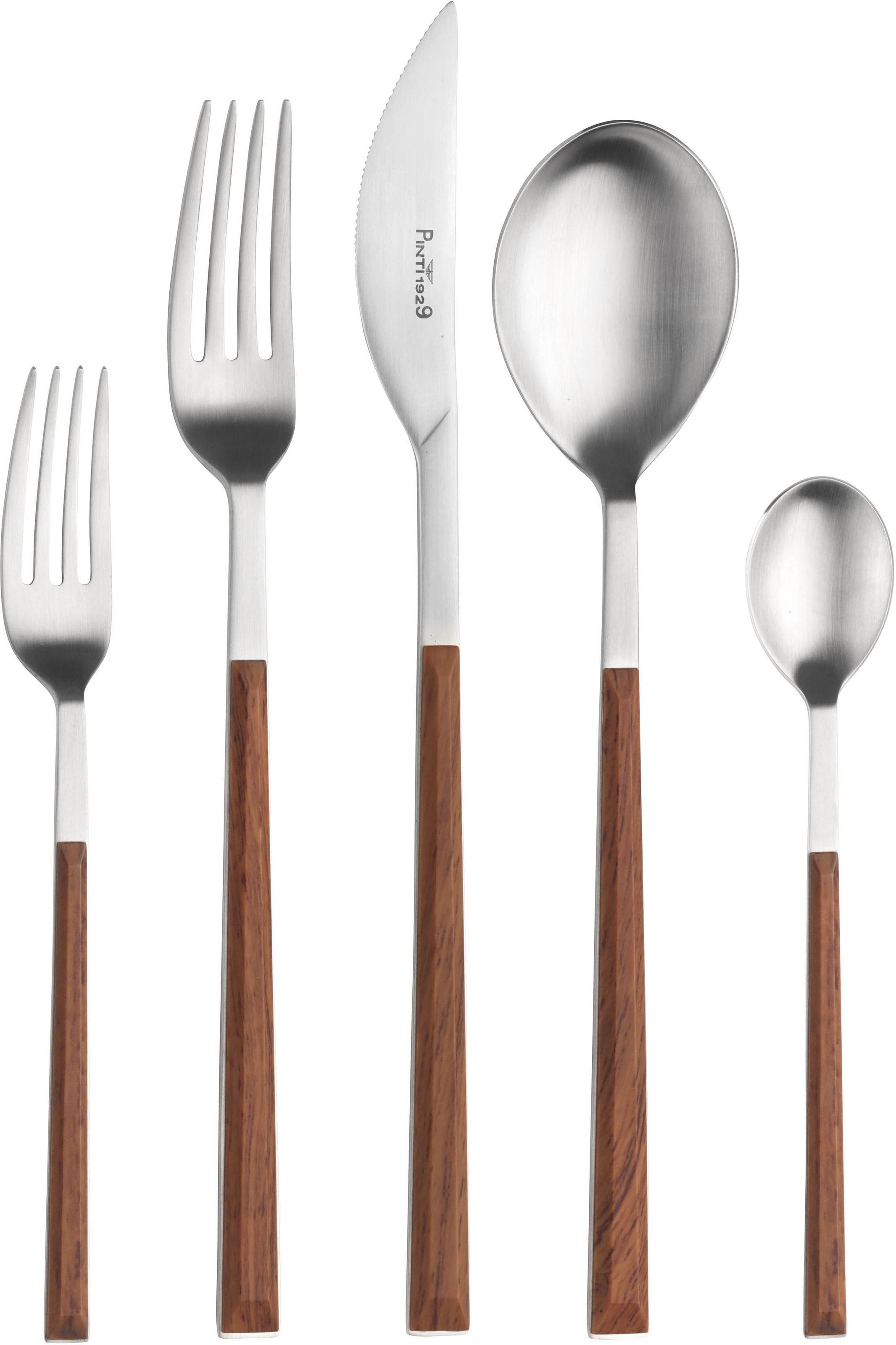 PINTINOX Besteck-Set »Sushi« Satiniert mit Kunststoffgriff in Holz-Optik günstig online kaufen