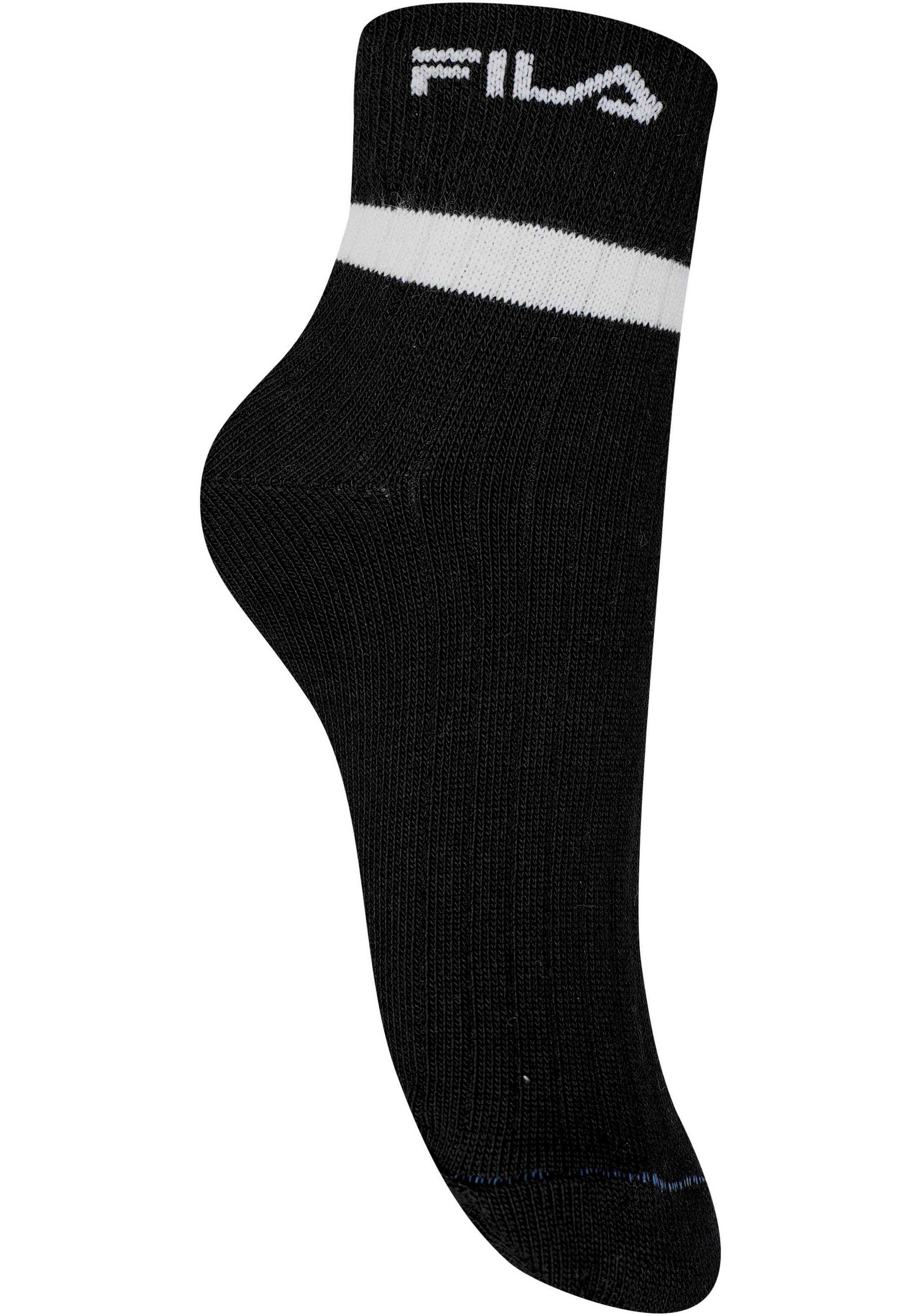 Fila Kurzsocken »JUNIOR GIRL QUARTER SOCKS«, (6 Paar), schlichtes Design mit dezentem Logo, feine Rippenstruktur