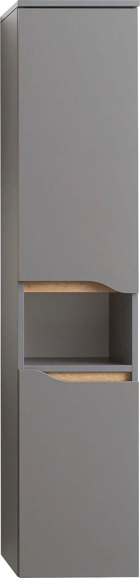 Saphir Midischrank »Quickset Badschrank 30 cm breit, 2 Türen, 1 Nische, 2 Einlegeböden«, Badezimmer-Midischrank inkl. Türdämpfer, grifflos