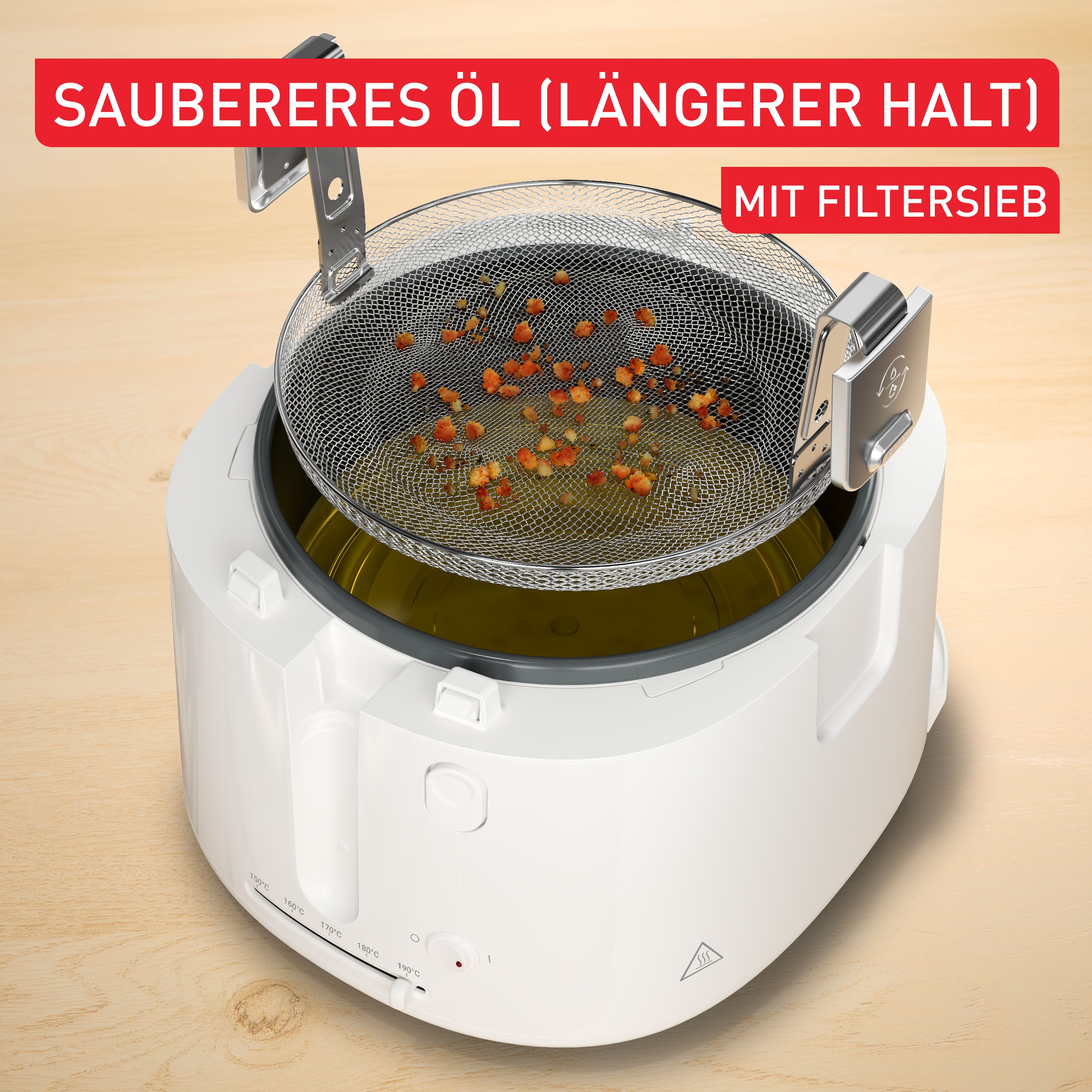 Tefal Fritteuse »Filtra Vision« 1900 W Fassungsvermögen 2,1 l
