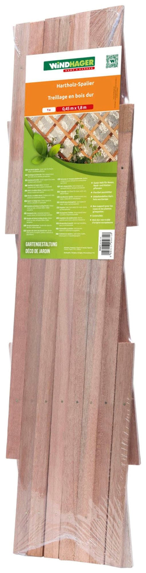 Windhager Sichtschutzelement, Holzspalier aus unbehandeltem Holz, L: 1,8 m