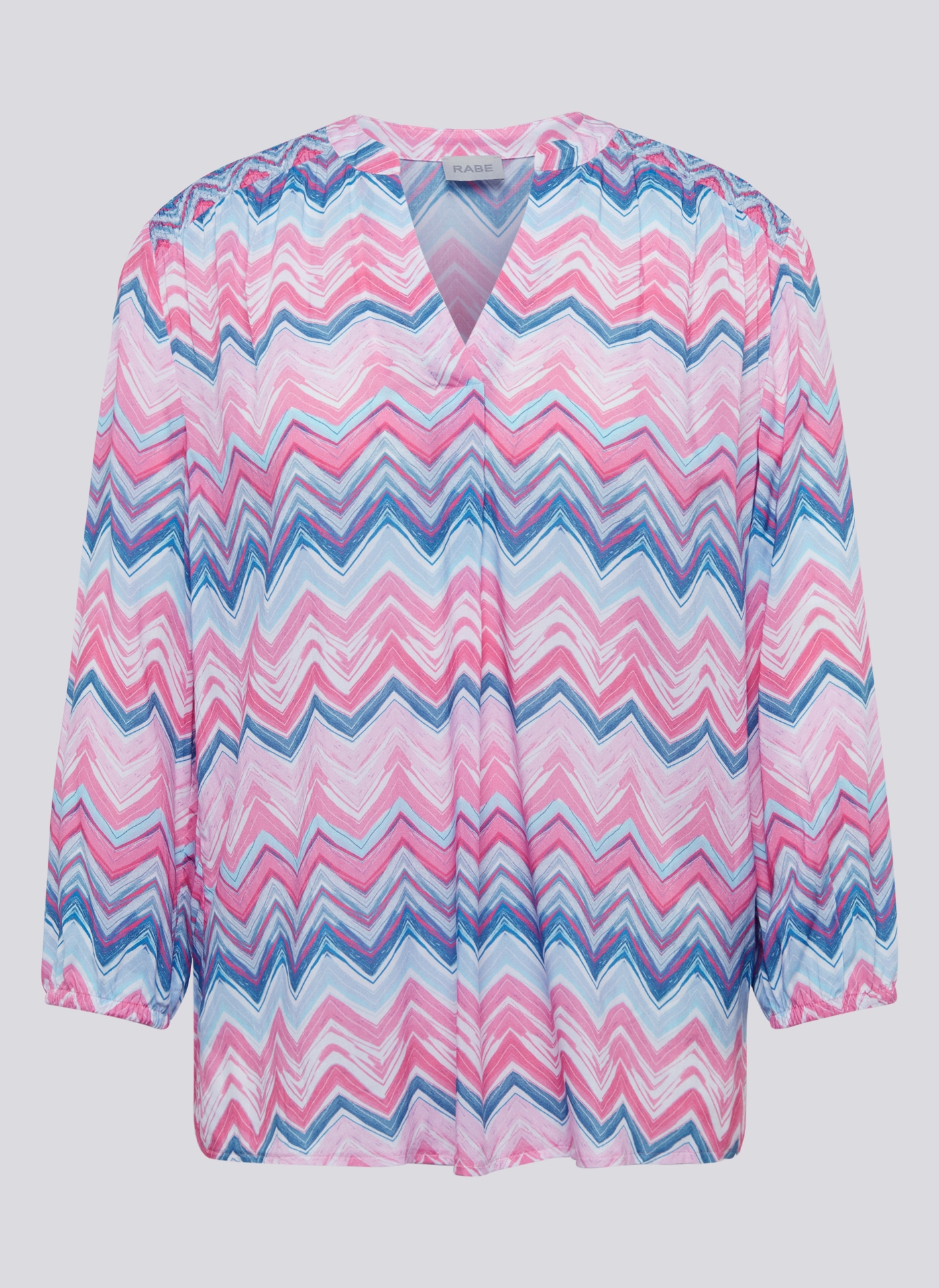 Rabe Druckbluse, mit grafischem Muster und aus reiner Viskose