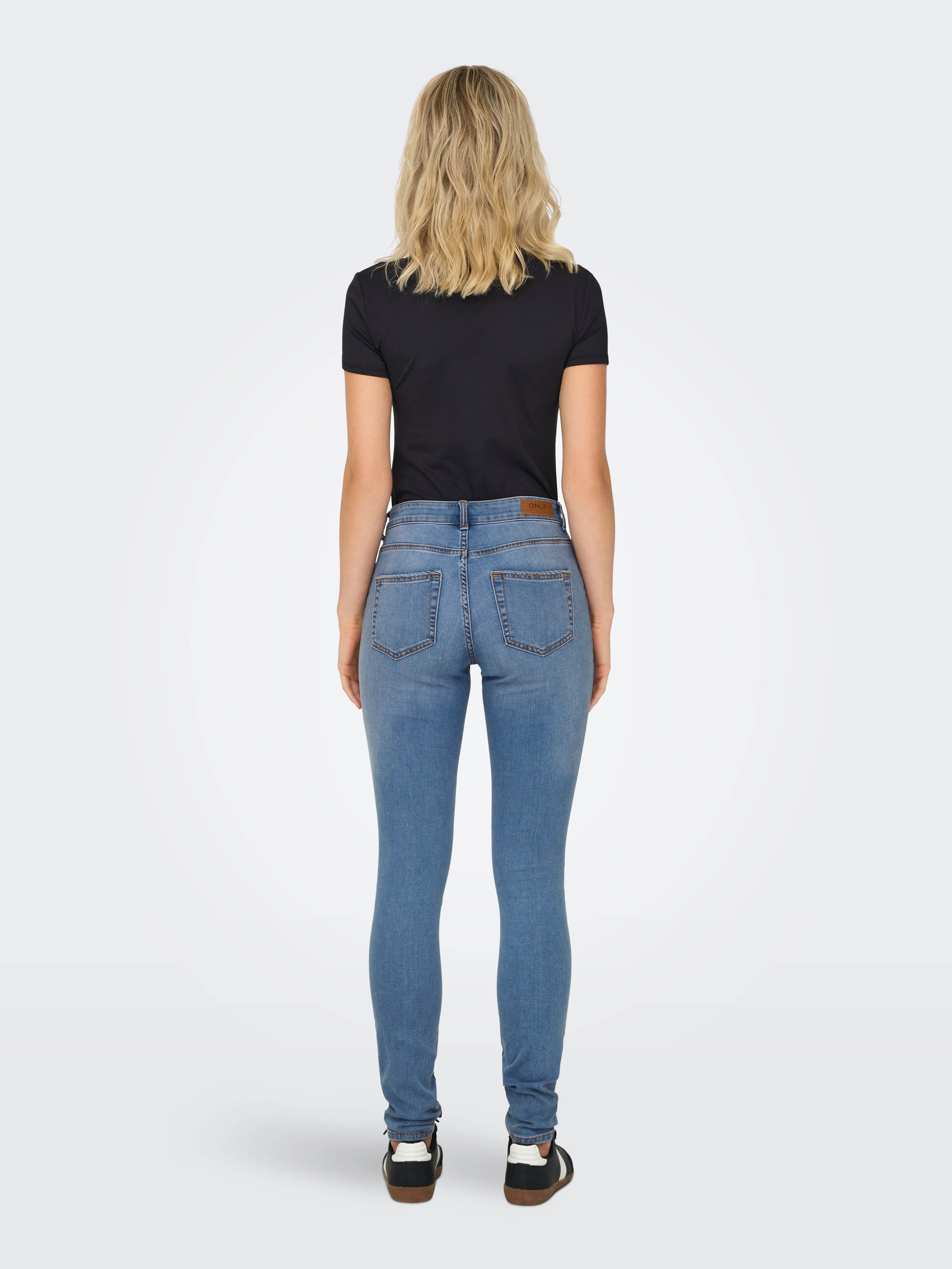 ONLY Skinny-fit-Jeans »ONLHUSH MID SK VIS BUTTON DNM BOX X«
