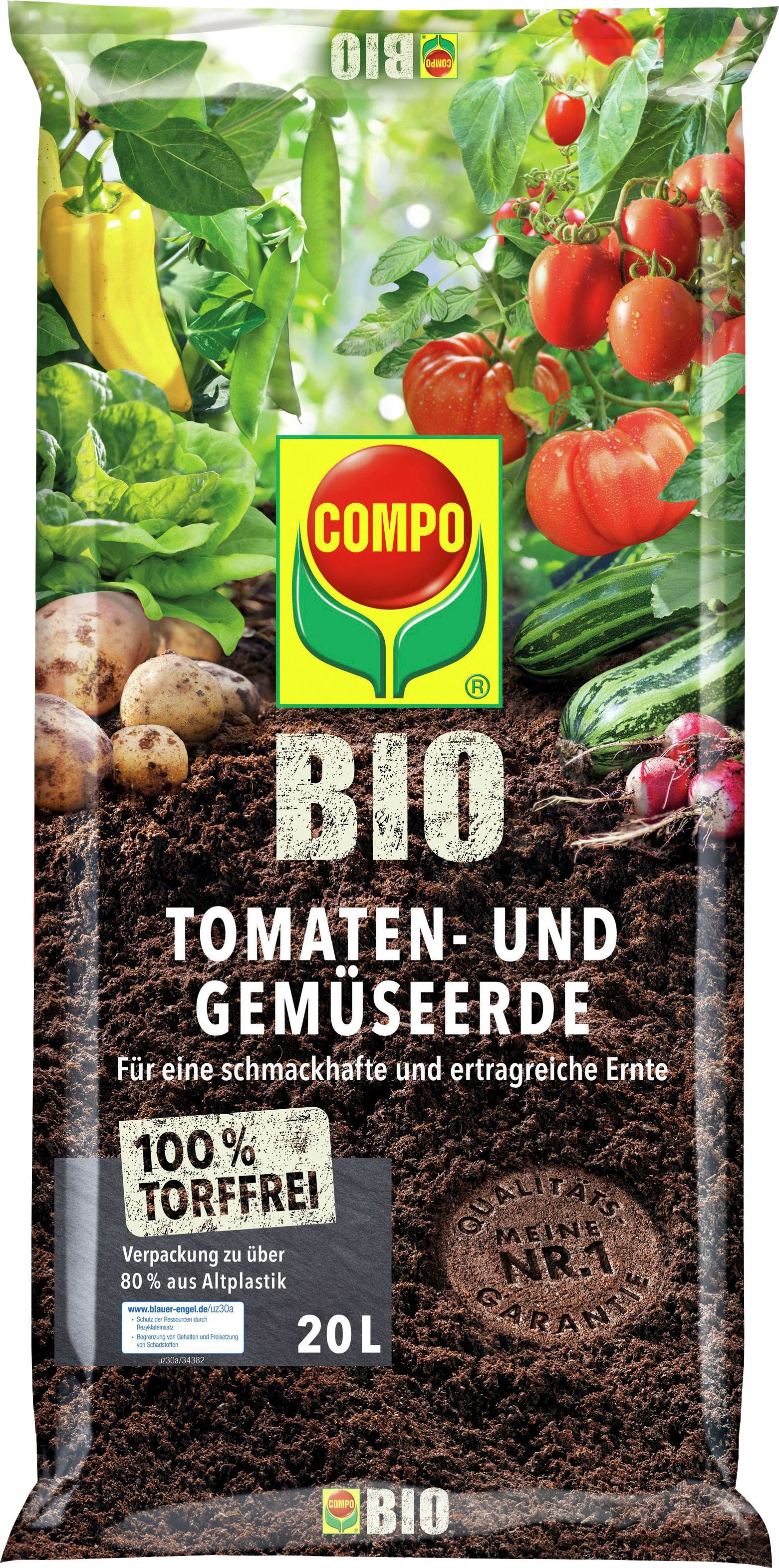 Compo BioErde »Tomaten und Gemüseerde«, 20 Liter online kaufen