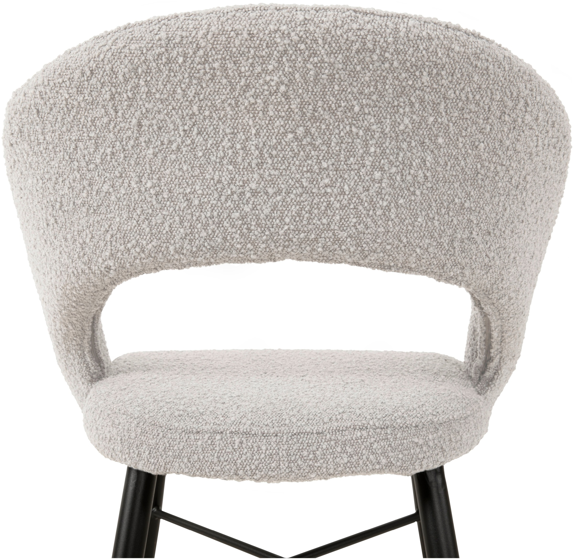 OMG Design Esszimmerstuhl »Marley«, (Set), 2 St., Stoff, mit modernem Cut-Out, Bouclé Bezug