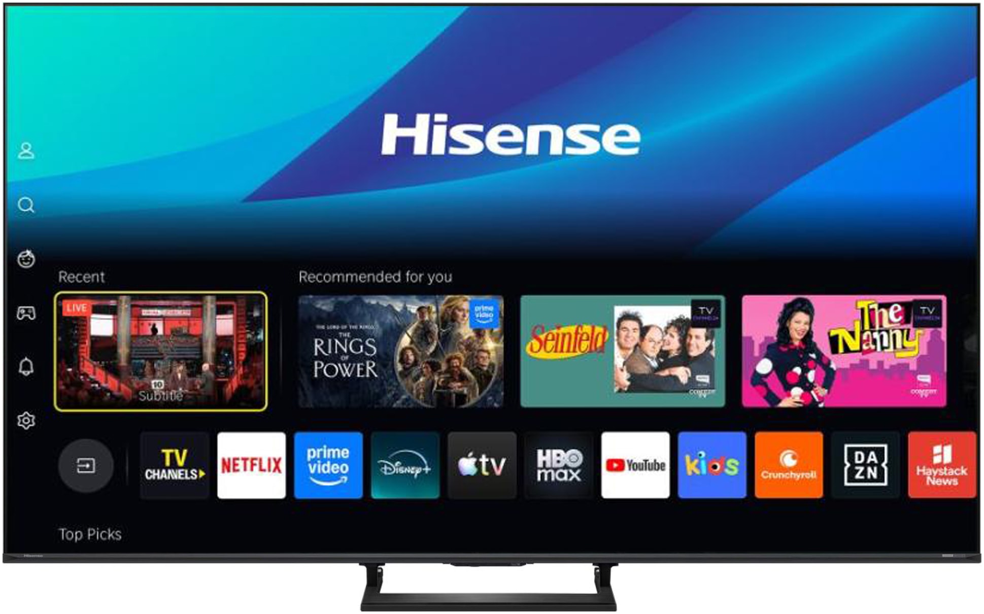 Hisense Mini-LED-Fernseher »50E8S« 126 cm/50 ″ Smart-TV