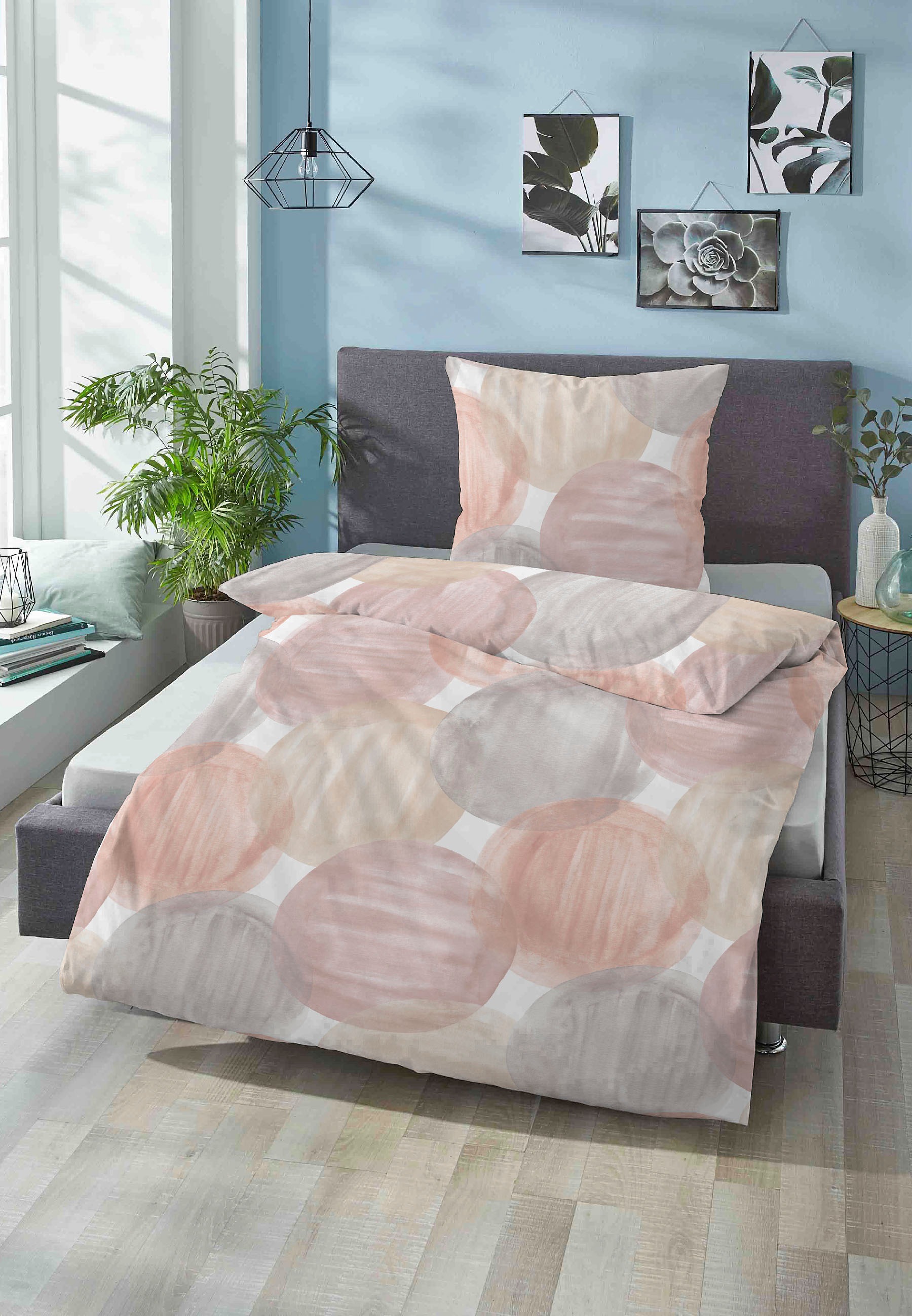Biberna Bettwäsche Laura, Mako-Satin, 2 teilig, günstig online kaufen