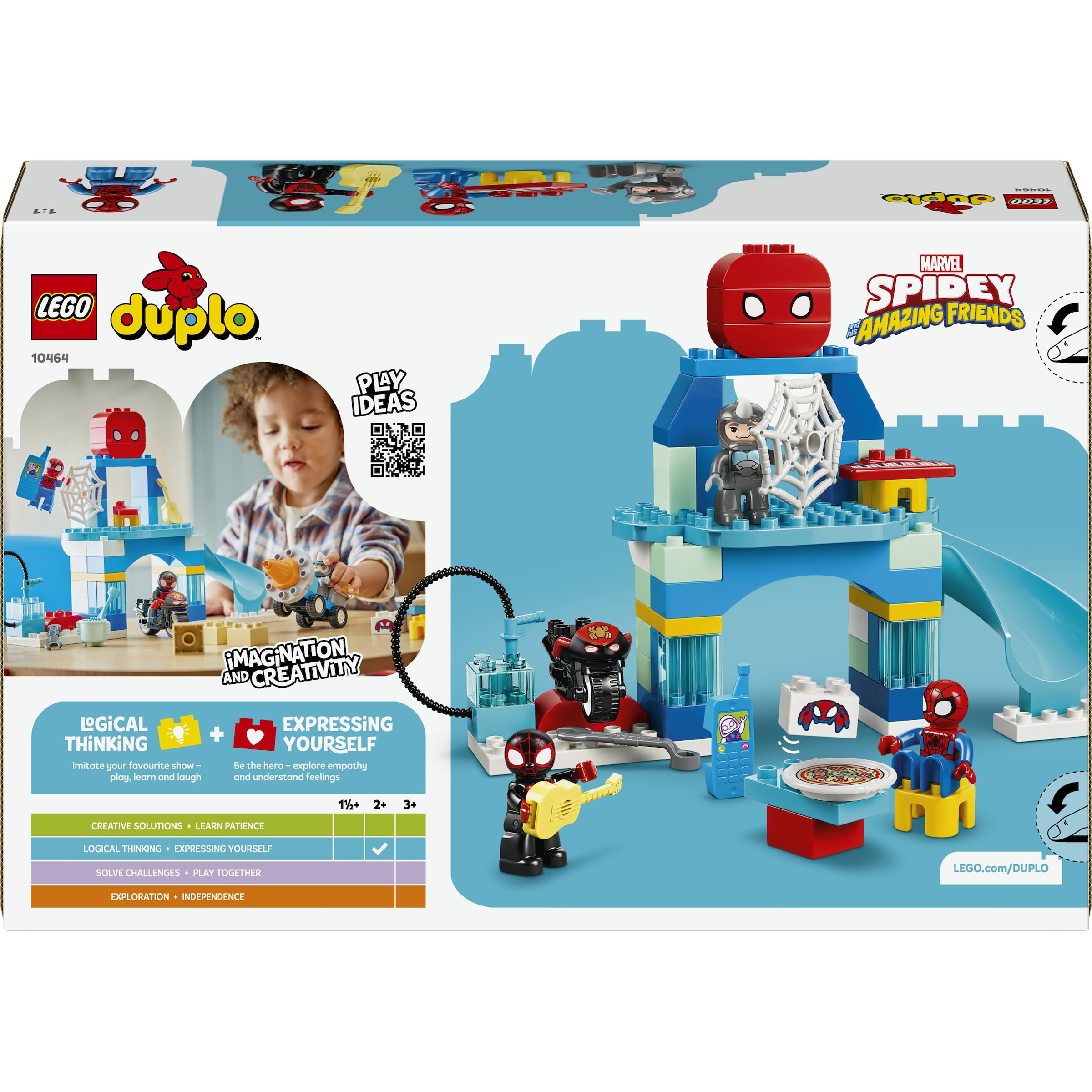LEGO® Konstruktionsspielsteine »Team Spideys Hauptquartier (10464), LEGO DUPLO Disney« Made in Europe