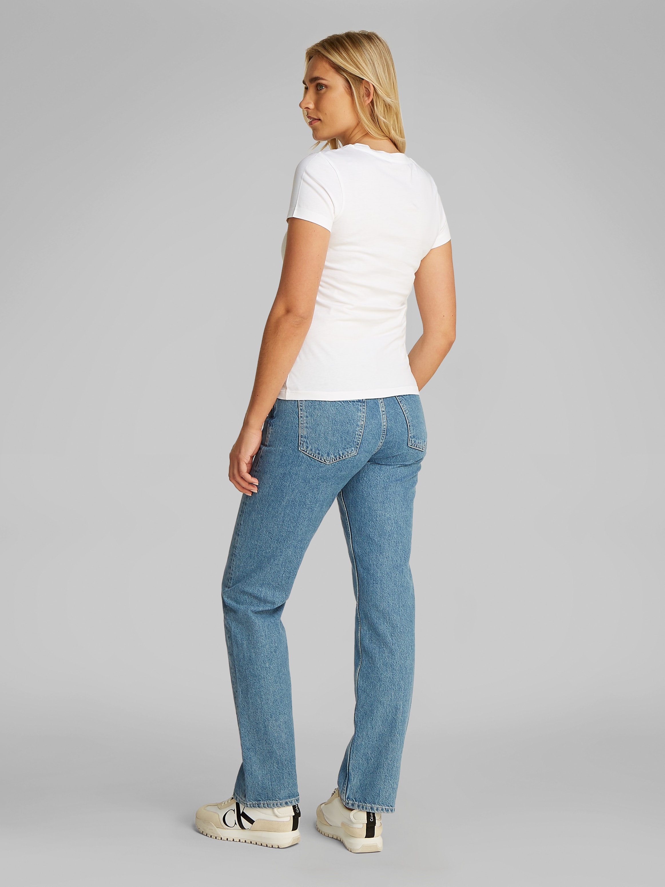 Calvin Klein Jeans T-Shirt »INSTITUTIONAL LOGO 2-PACK TEE«, (Packung, 2er-Pack), mit Logoschriftzug