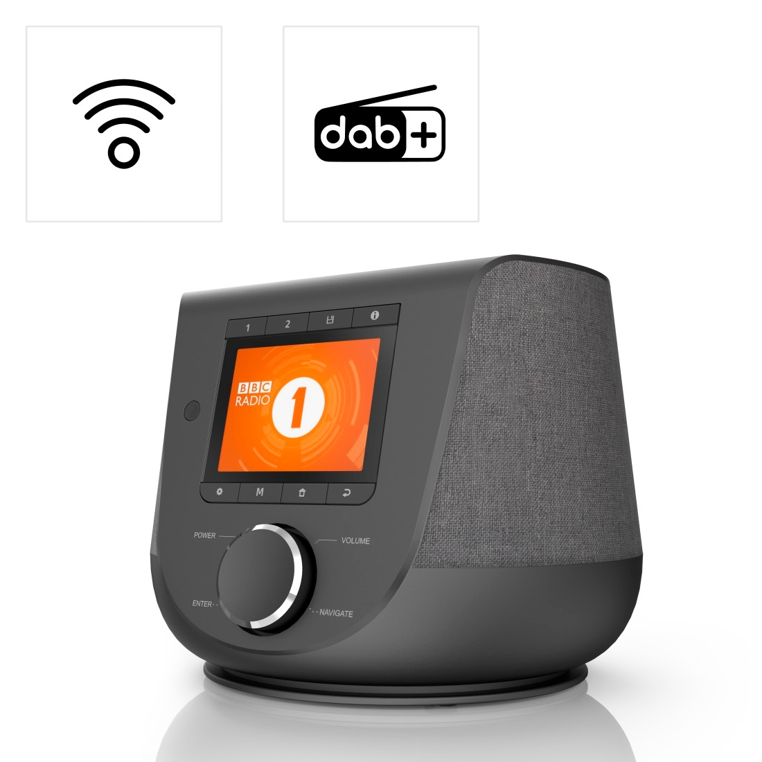 Hama Digitalradio (DAB+) »Digitalradio DIR3200SBT FM/DAB/DAB+/Internetradio/App/Bluetooth®«, (Digitalradio (DAB+)-Internetradio-FM-Tuner 10 W), Farbdisplay