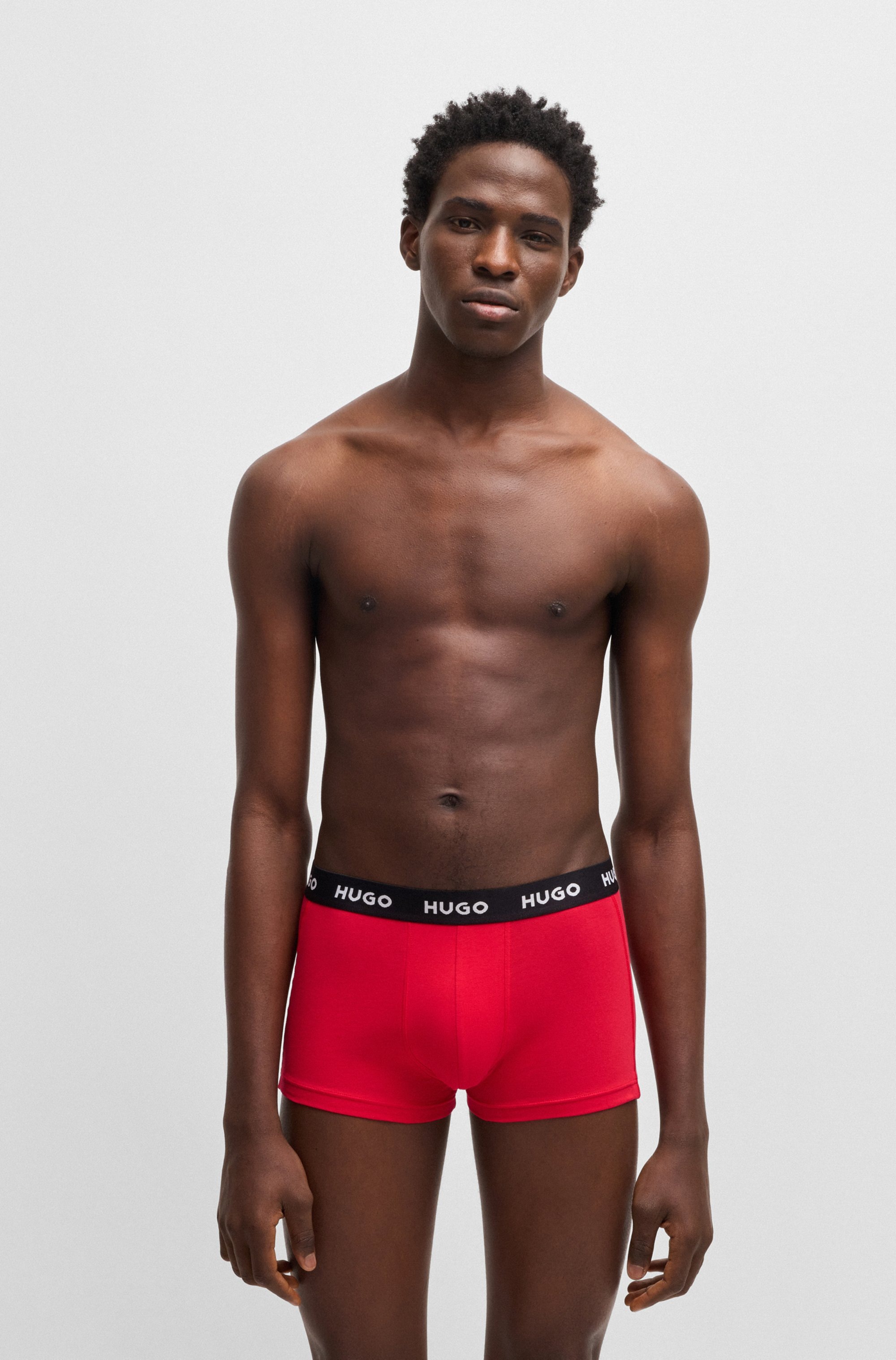 HUGO Underwear Trunk »TRUNK TRIPLET PACK«, (Packung, 3 St.), mit Logoschriftzug auf dem Bund