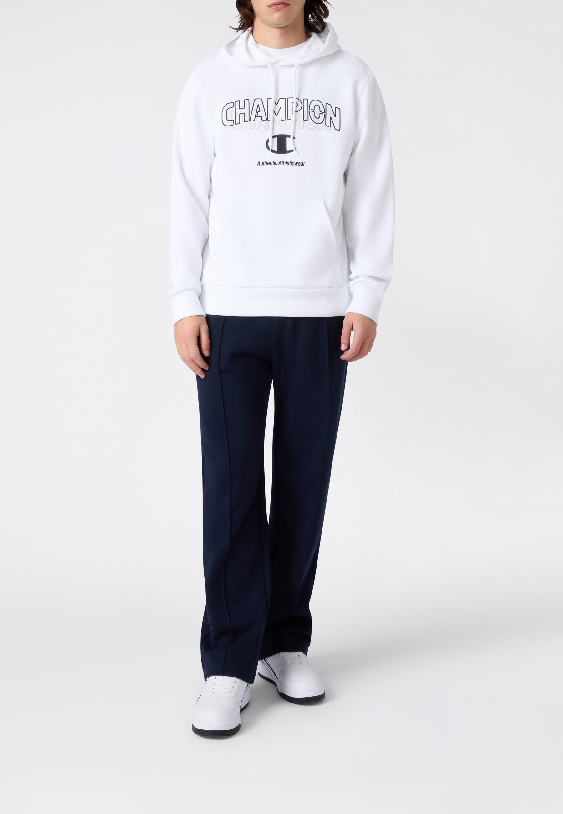 Champion Kapuzensweatshirt »Graphic Terry Hoodie«, mit Rundhalsausschnitt, aus Baumwolle und Polyester
