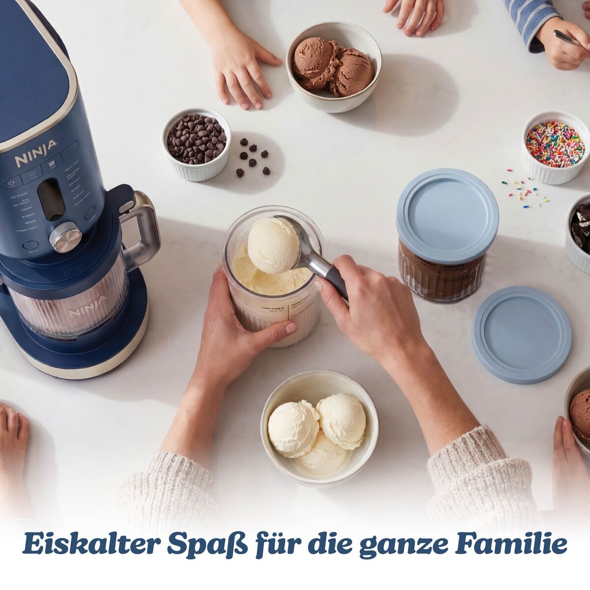 NINJA Eismaschine »NC601EU Ninja CREAMi XL 11-in-1 Ice Cream Maker – Navy« 1,42 l 800 W