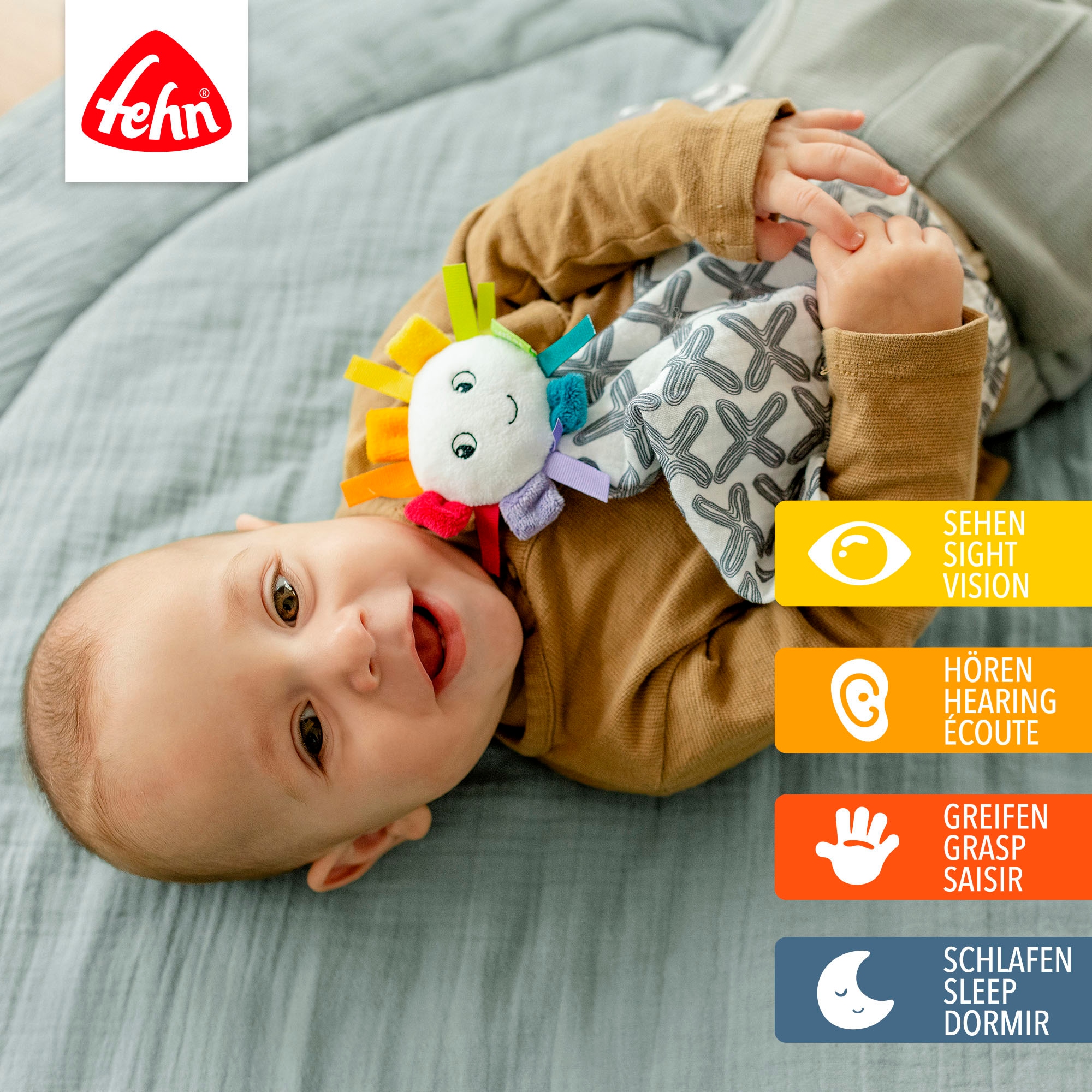 Fehn Kuscheltuch »Musselin-Schmusetuch Sonne«