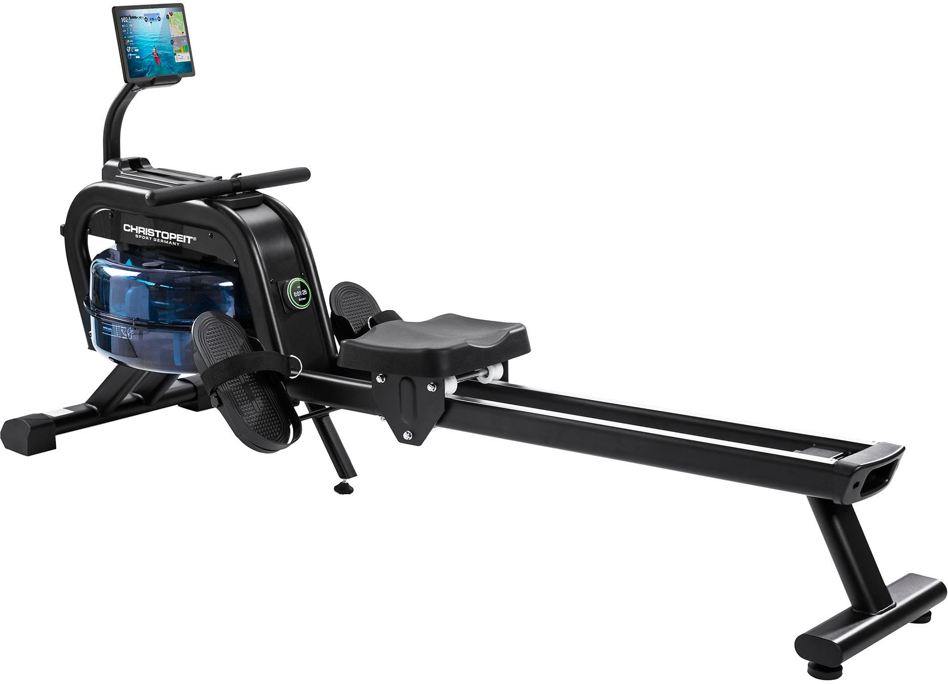 Rudergerät »Wasserrudergerat WP 2000« Rudermaschine, 3 in 1 Hybrid-Widerstandssystem schwarz Rudergerät