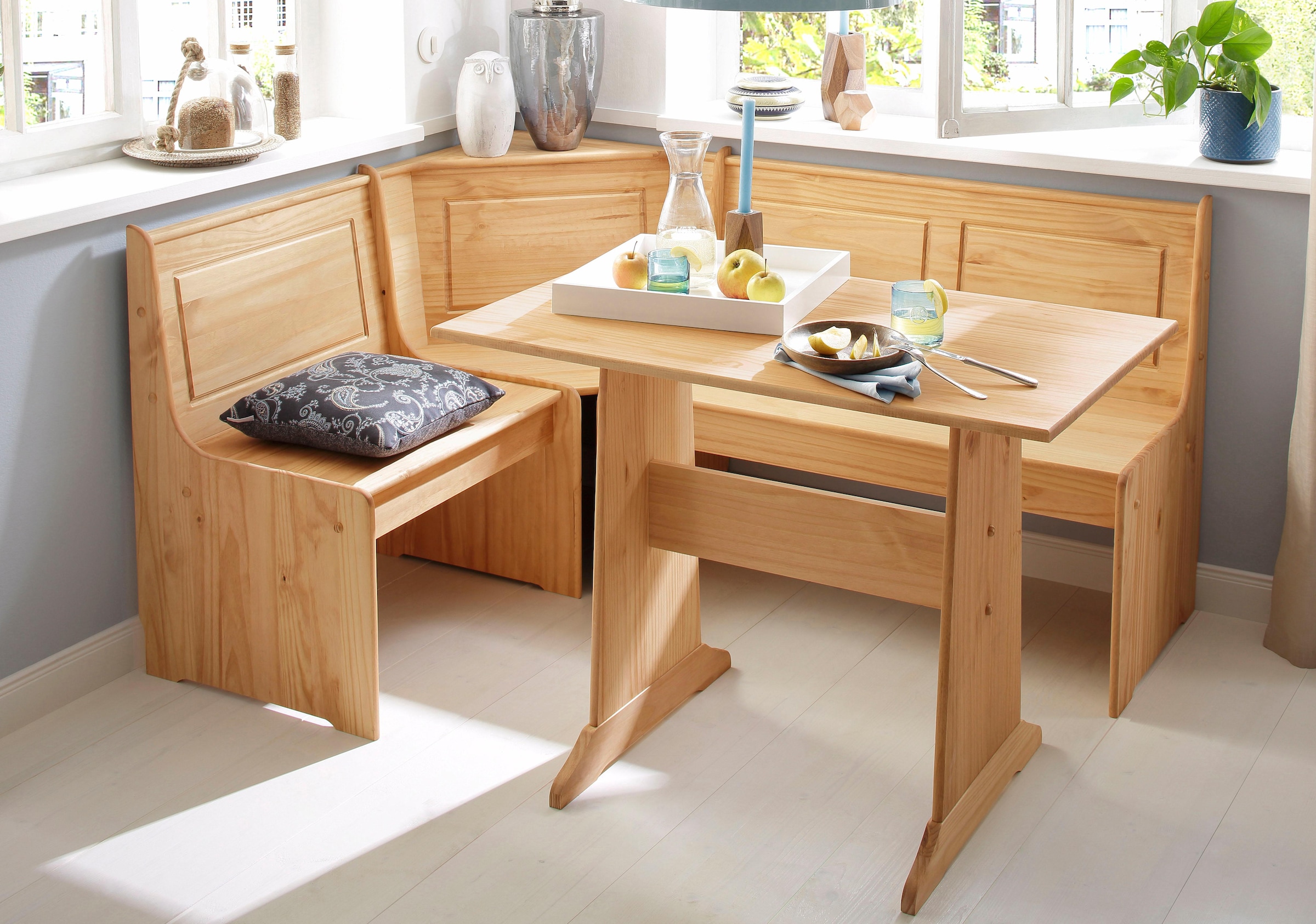 Home affaire Essgruppe »Sascha« 2 Stk. tlg. mit Tisch und Truhen-Eckbank, M günstig online kaufen