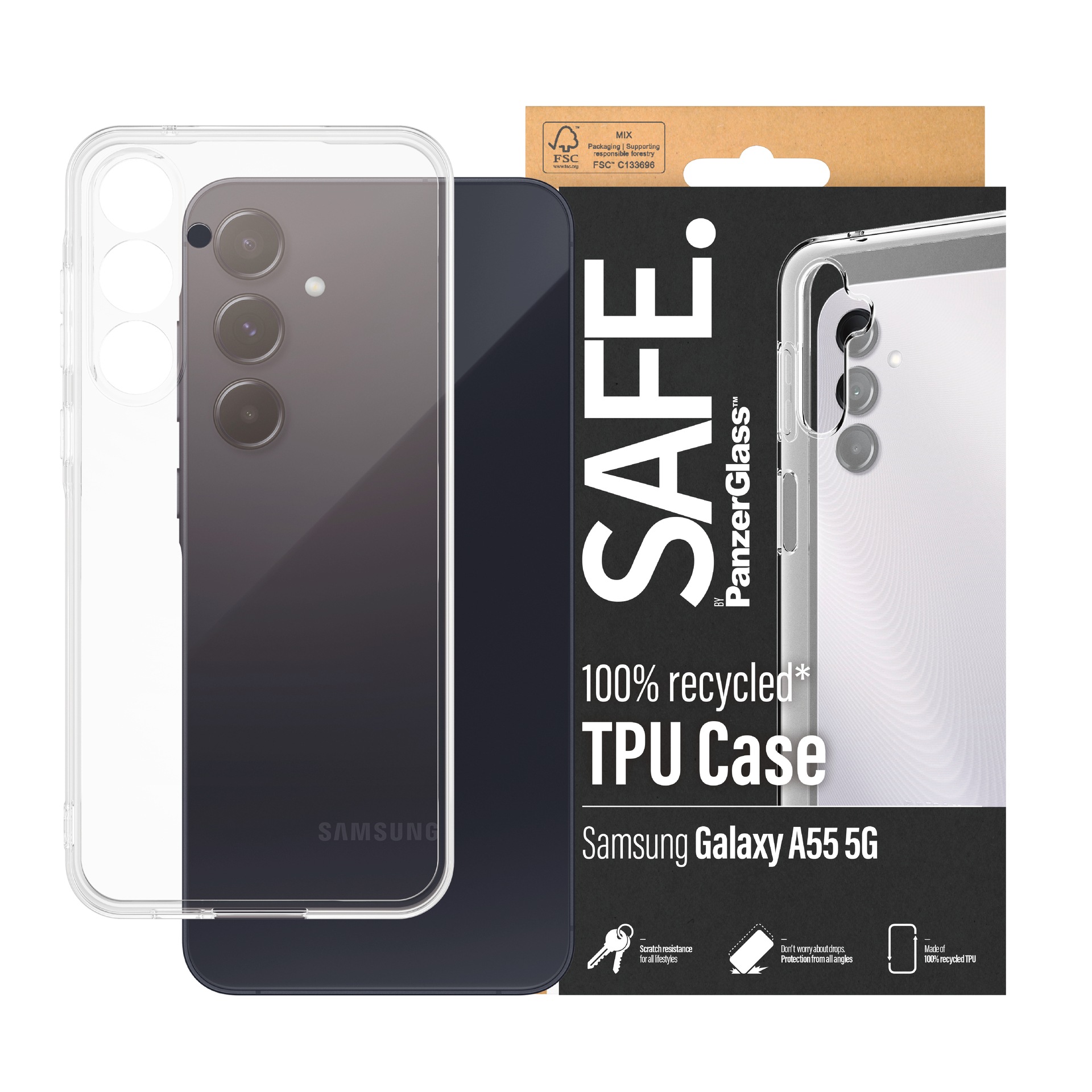 Handyhülle »Case für Samsung Galaxy A55 5G«, Handycover Backcover Schutzhülle...