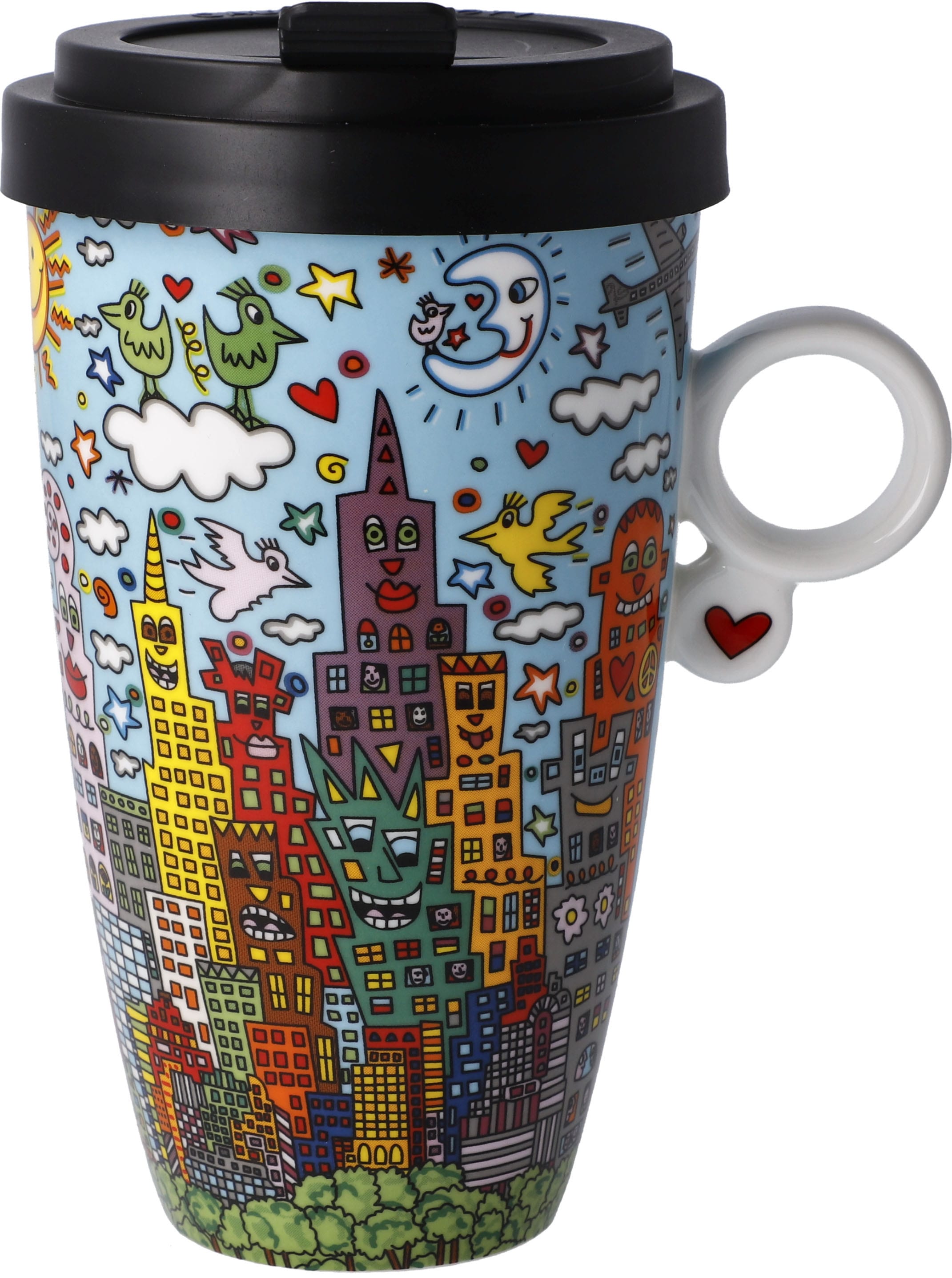 Goebel Coffee-to-go-Becher »James Rizzi - "My New York City Day"«, mit abnehmbarem Deckel, 500 ml