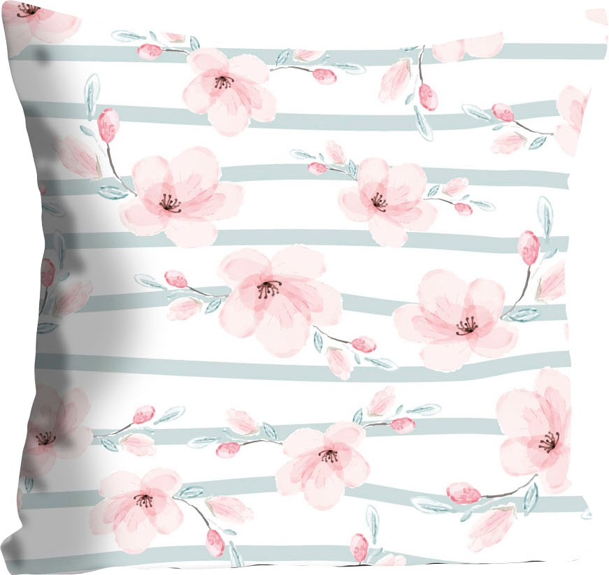 queence Dekokissen »Lykke« mit feinen Blütenblättern