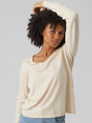 Vero Moda V-Ausschnitt-Pullover online »VMHAPPINESS LS bestellen V-NECK PULLOVER GA BOO«