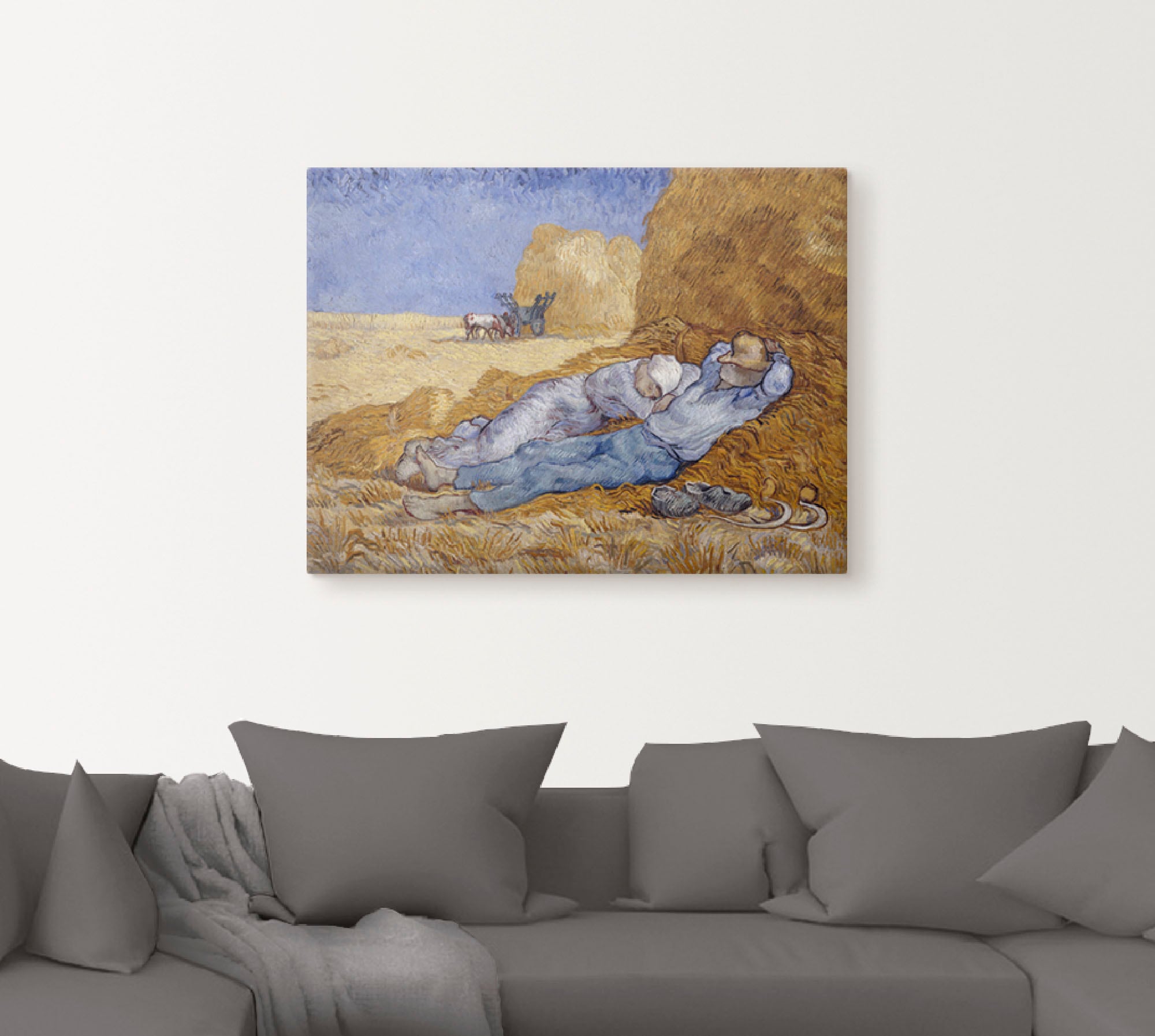 Artland Leinwandbild »Mittagsrast«, Felder, (1 St.), auf Keilrahmen gespannt