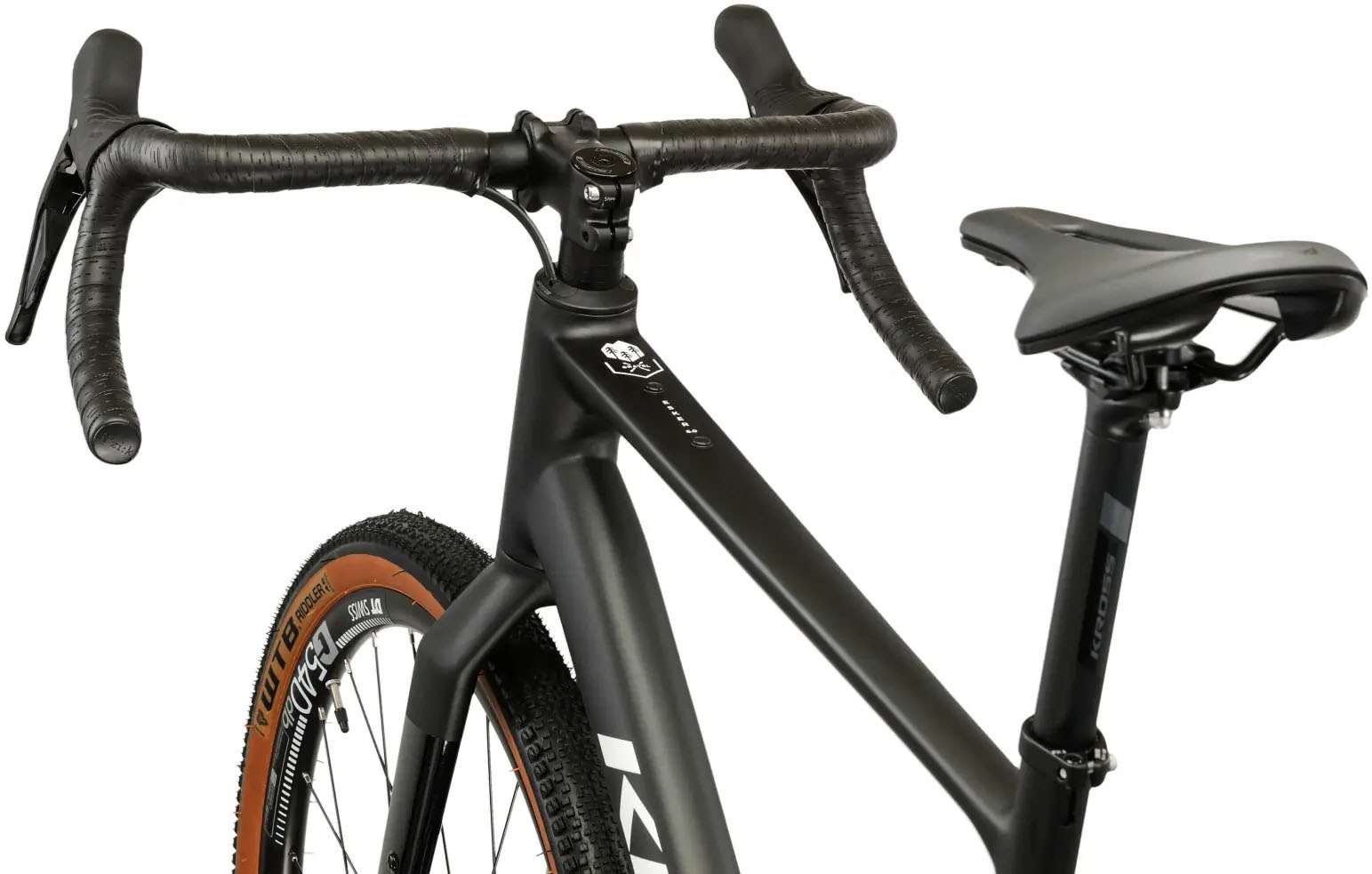 Kross Gravelbike »KROSS Gravelbike Carbon-Gabel Esker 6.0 28" schwarz 24 Gänge 2026« 24 Gang Shimano GRX RX820 Schaltwerk Kettenschaltung Gabel aus Carbon