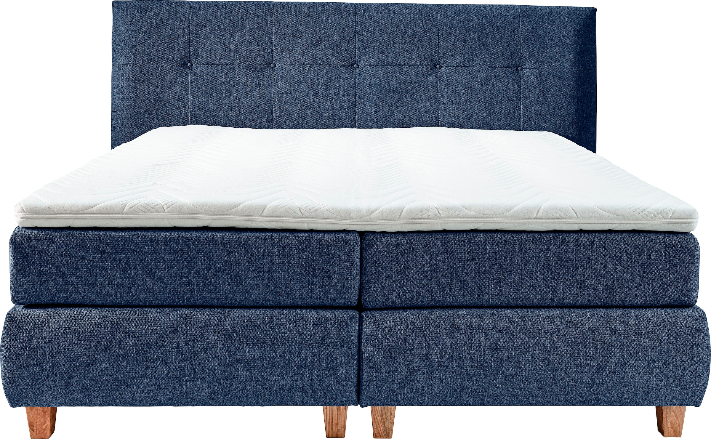 alina Boxspringbett »Luella«, ADA trendline Boxspringbett, inkl. Matratze und Viscoschaum-Topper