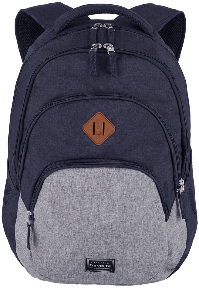 travelite Laptoprucksack »BASICS Melange« ideal für Freizeit, Arbeit, Schule und Reisen