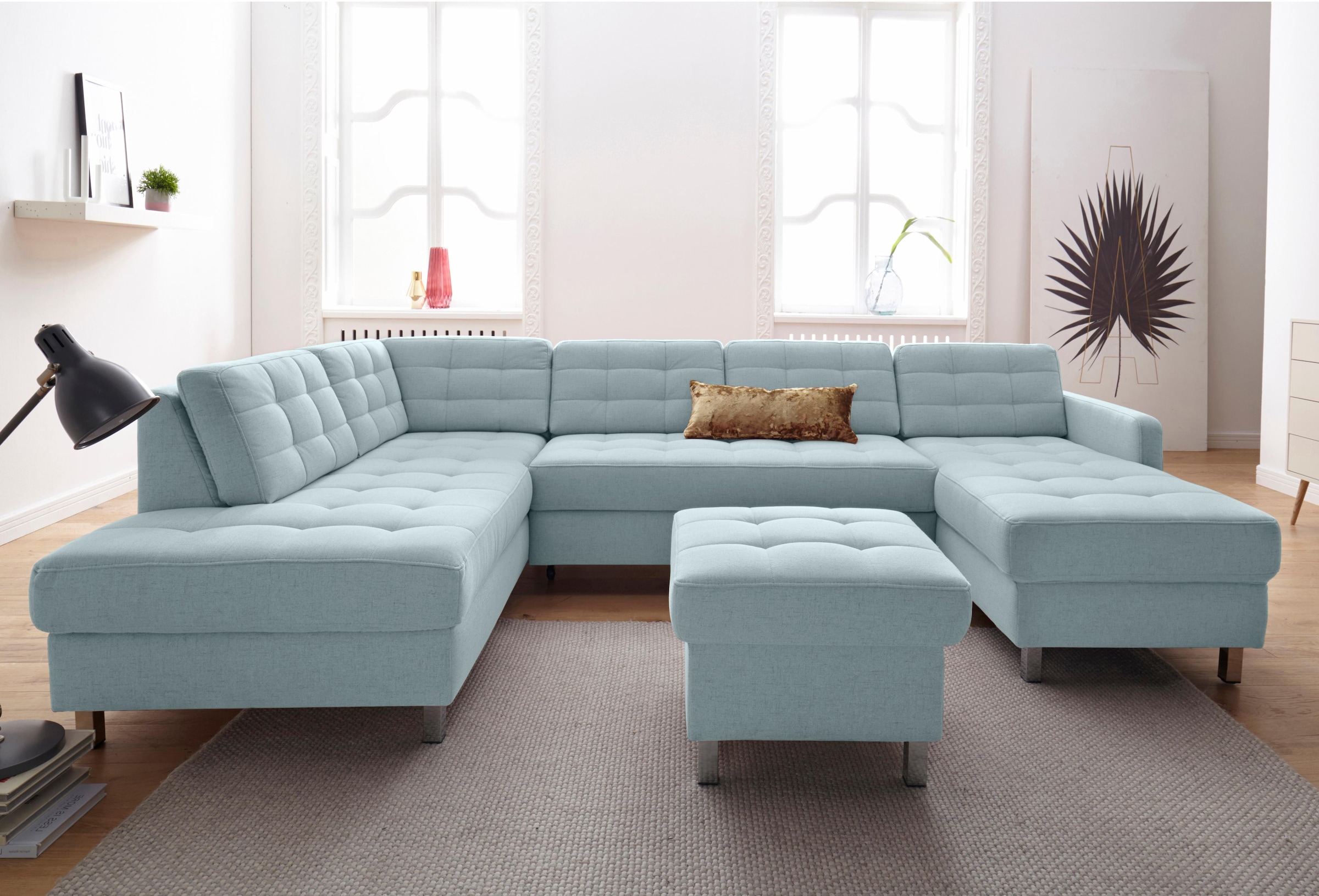 sit&more Wohnlandschaft »Picasso U-Form«, wahlweise mit Bettfunktion und Bettkasten