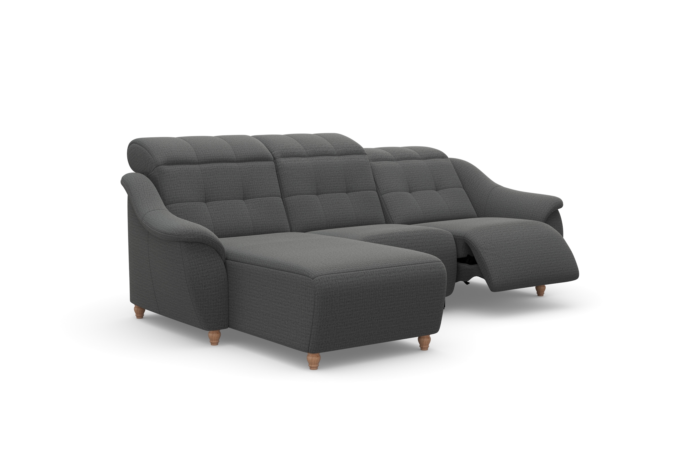 Home affaire Ecksofa »Boston L-Form«, (2 St.), Kopfteilverstellung an jeder Sitzfläche, wahlweise Relaxfunktion