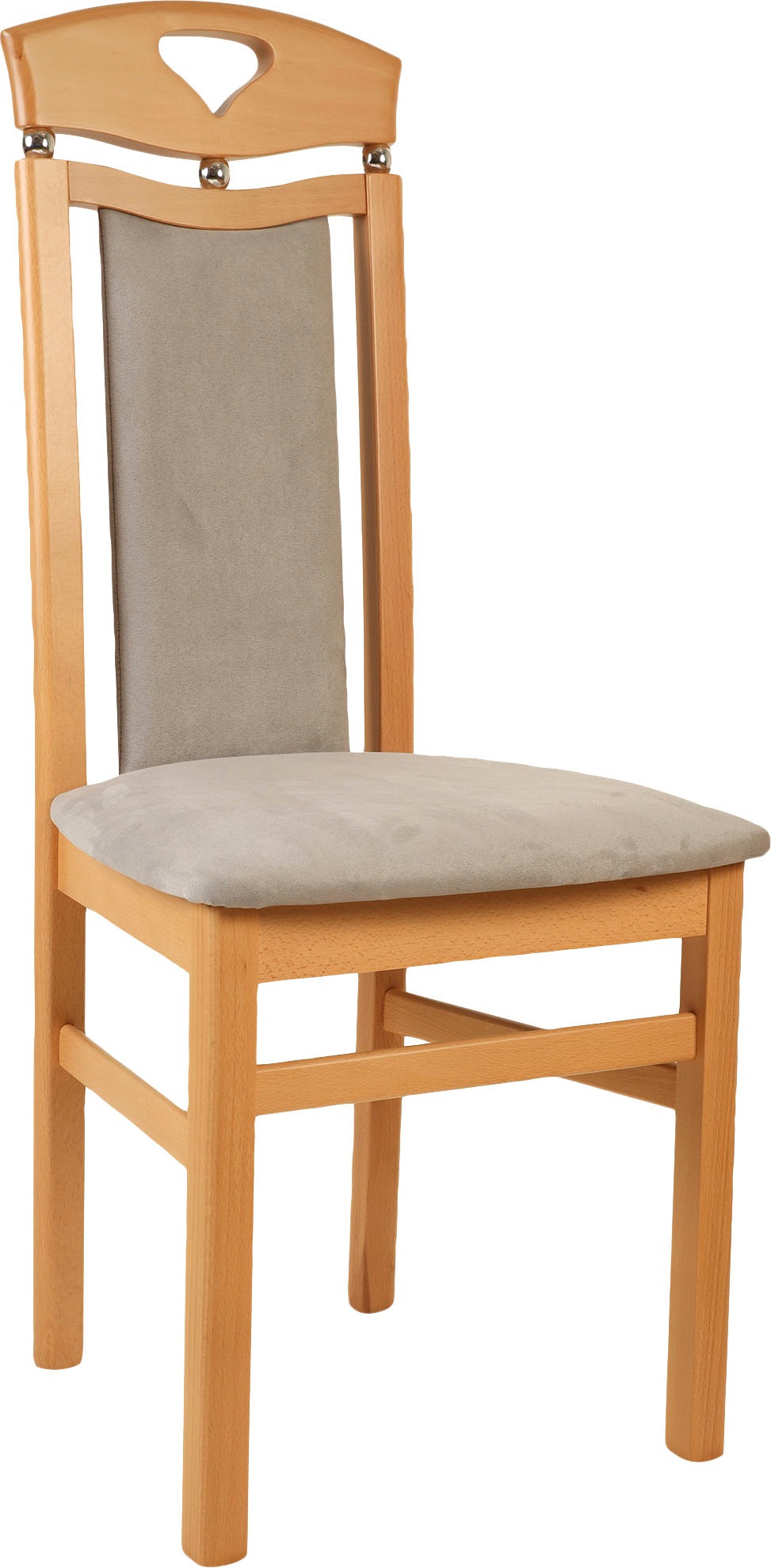 Home affaire Esszimmerstuhl »Berta Küchenstuhl«, (Set), 2 St., Microfaser, günstig online kaufen