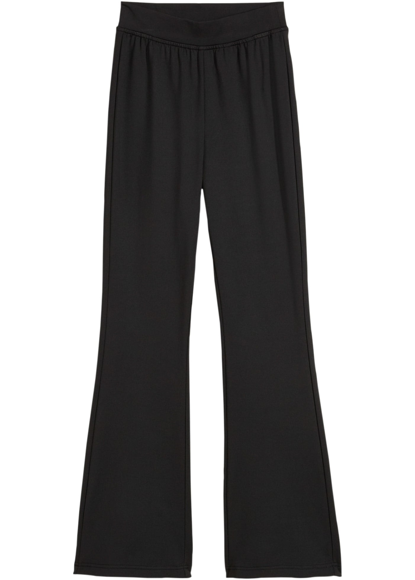 bonprix Thermohose »Ausgestellte Jerseyhose mit angerauter Innenseite«  mit angerautem Innenmaterial, mit Gummizug, ausgestellte Passform