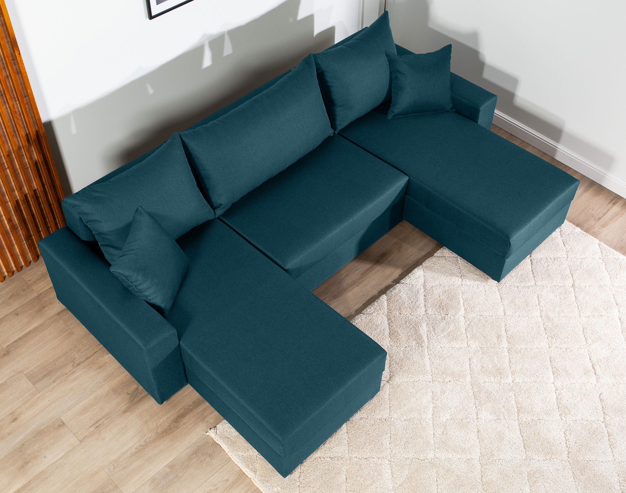 COLLECTION AB Wohnlandschaft »Pico U-Form«, Wohnlandschaft,2 X Ottomane,Polyätherschaum Polsterung
