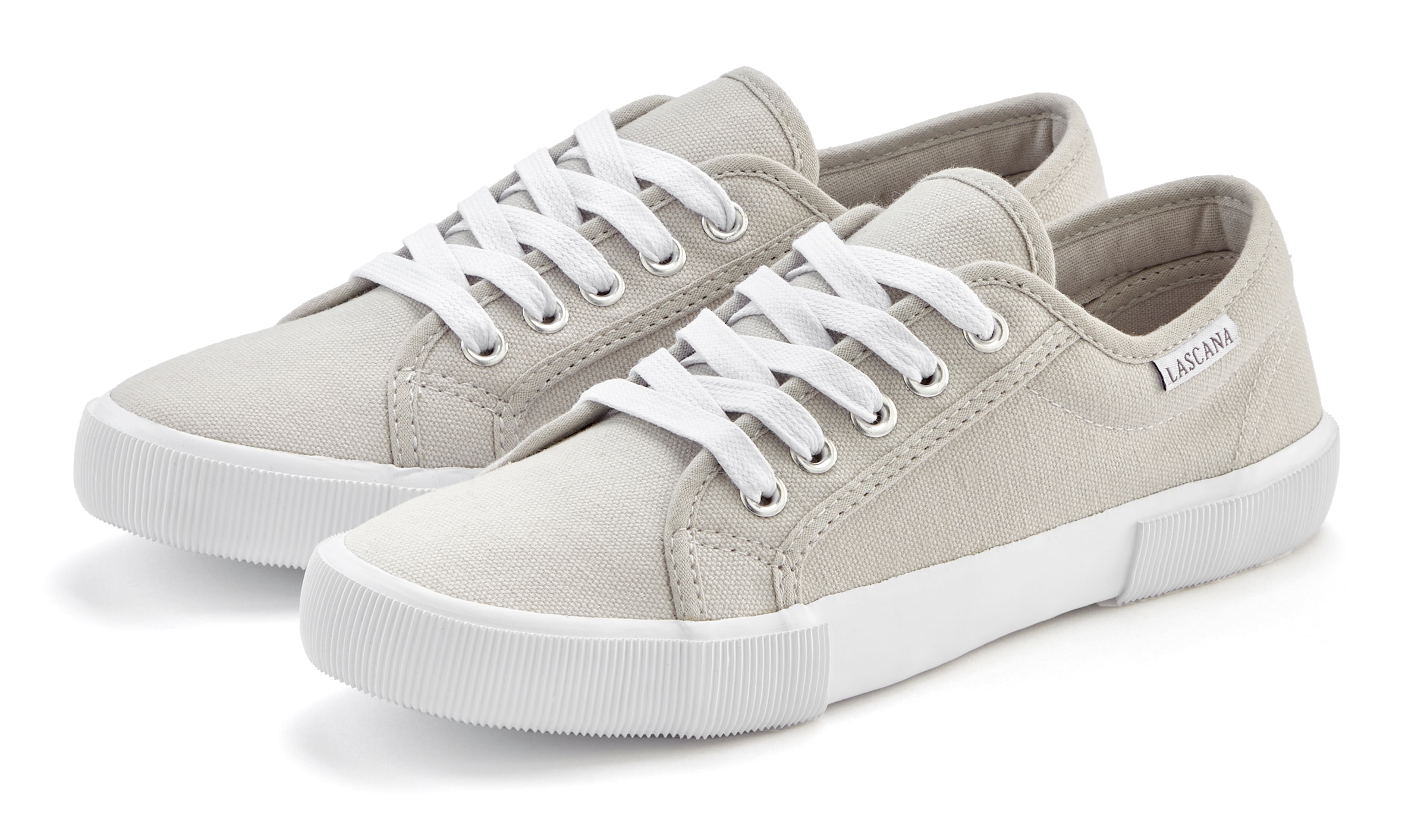 LASCANA Sneaker, aus Textil, Schnürhalbschuh, Freizeitschuh