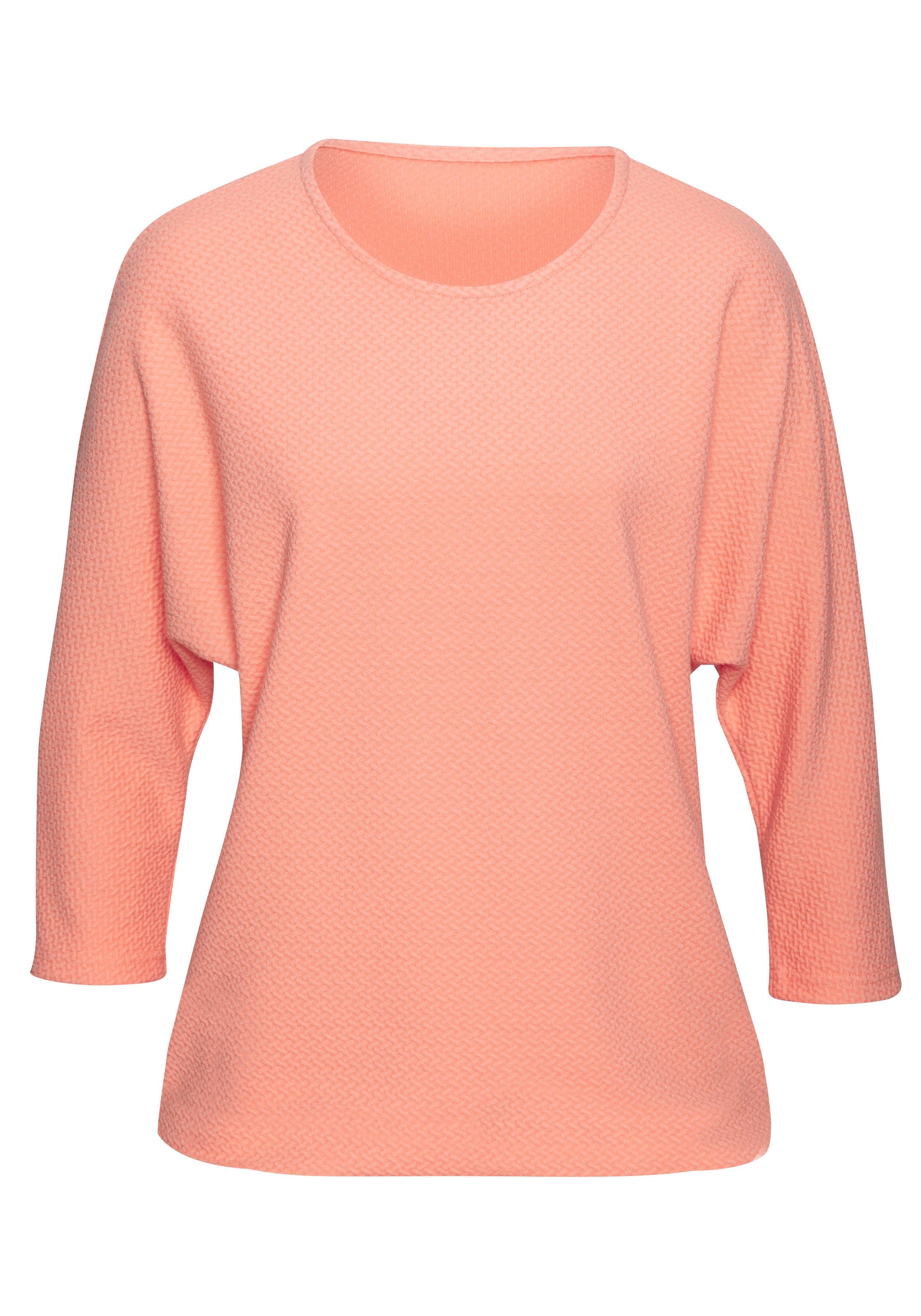 Vivance Langarmshirt »aus bügelfreier Strukturqualität«, mit Viskose