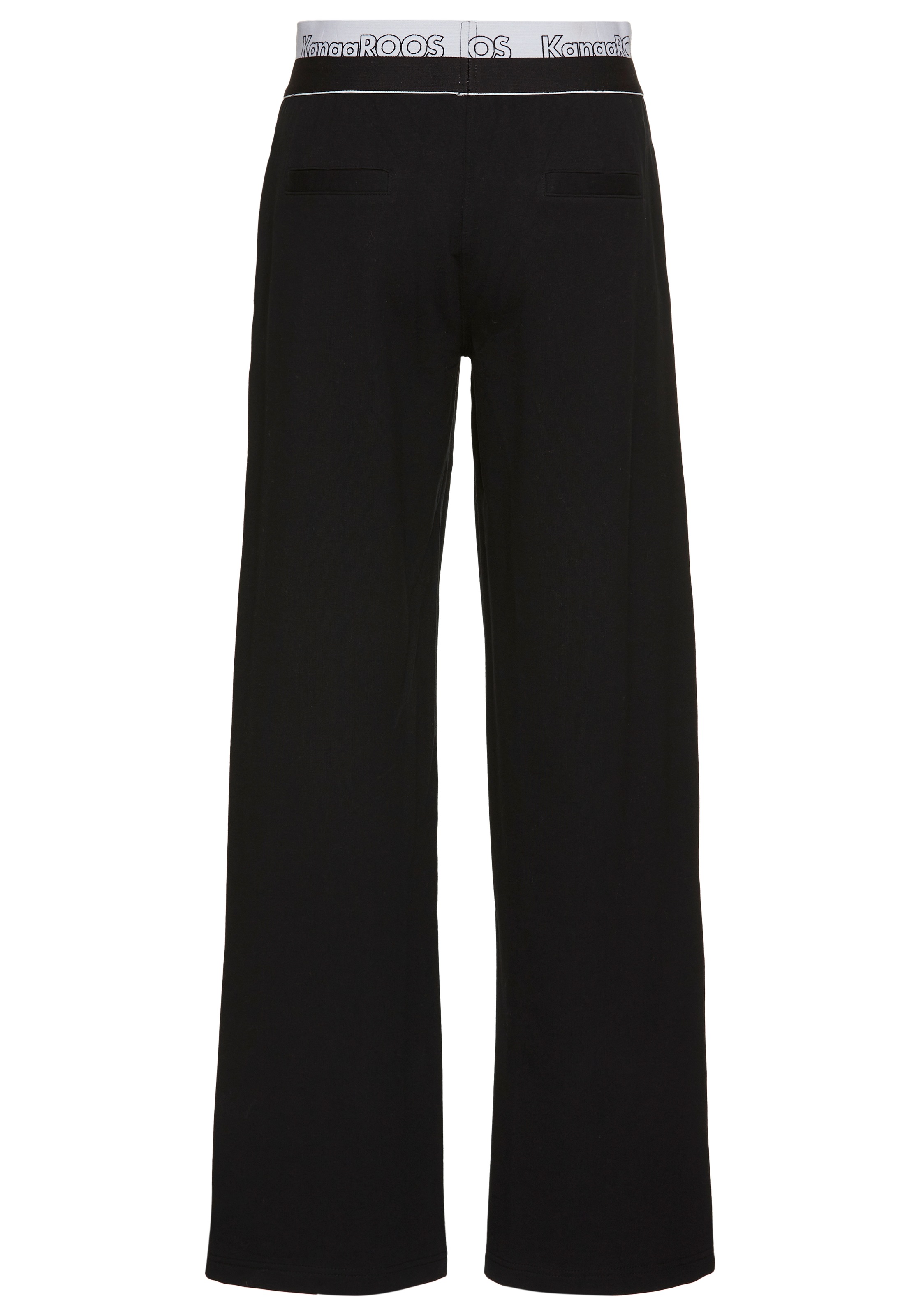 KangaROOS Jerseyhose, Wide-Leg mit Logobund